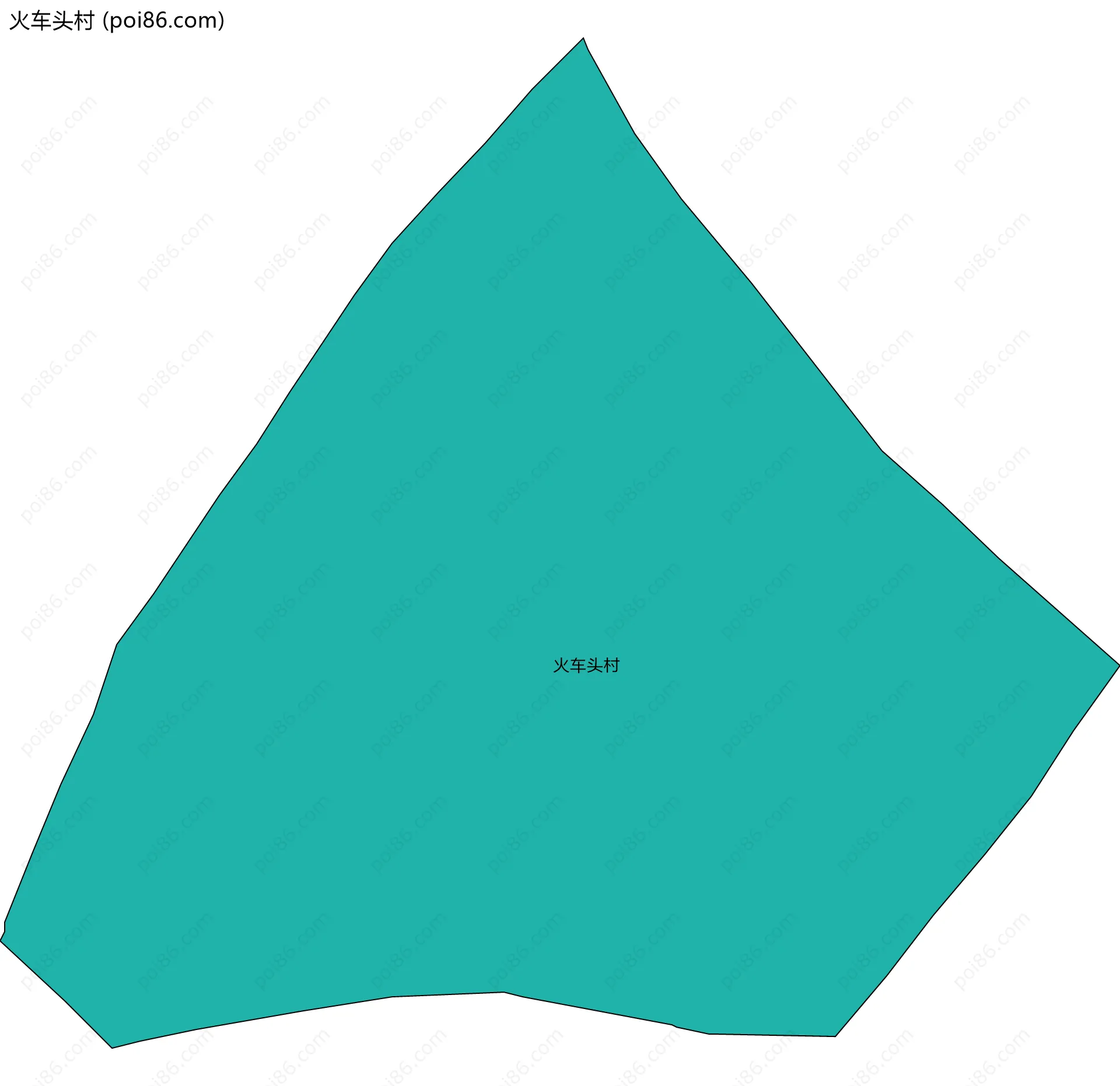 火车头村边界地图