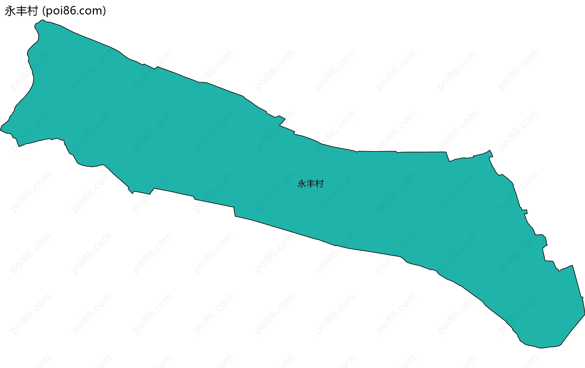永丰村边界地图
