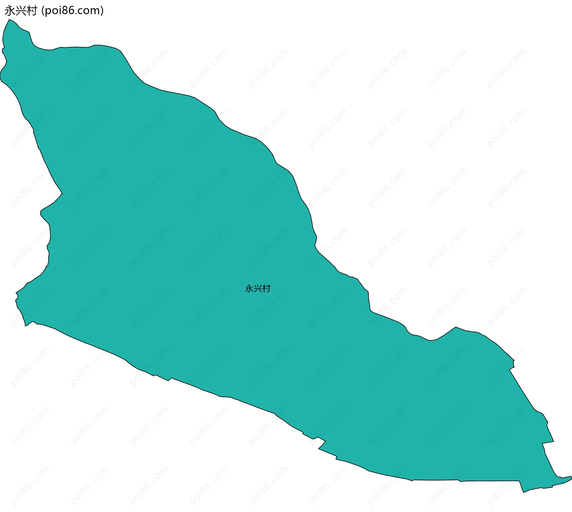 永兴村边界地图