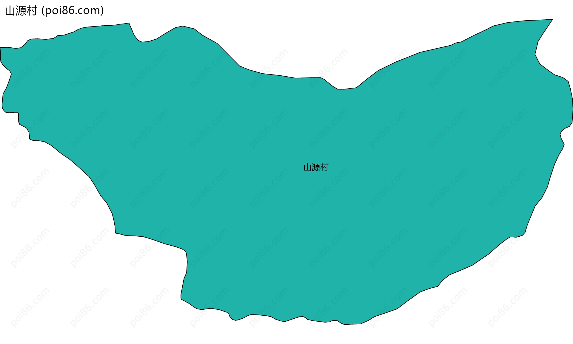 山源村边界地图