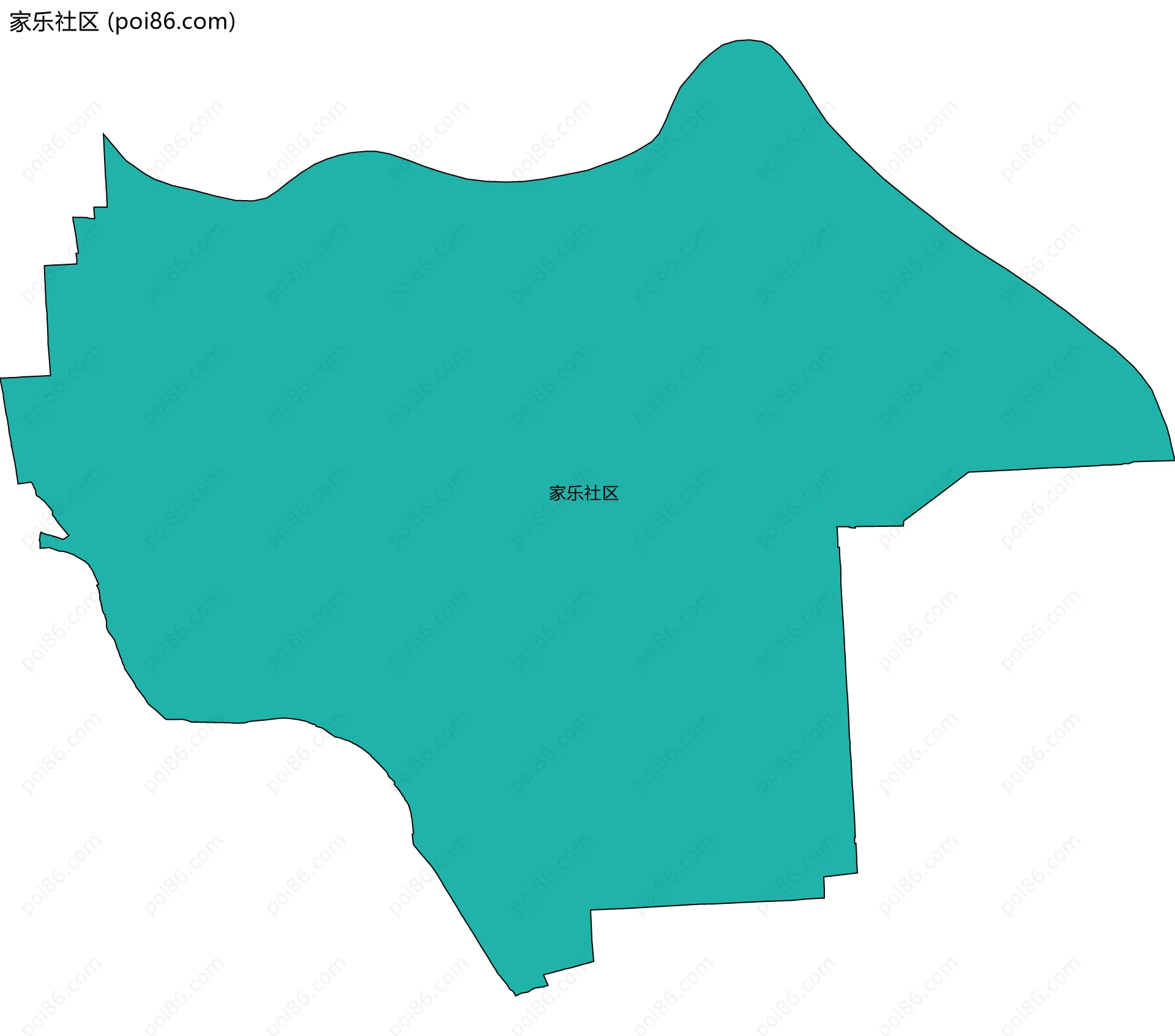 家乐社区边界地图