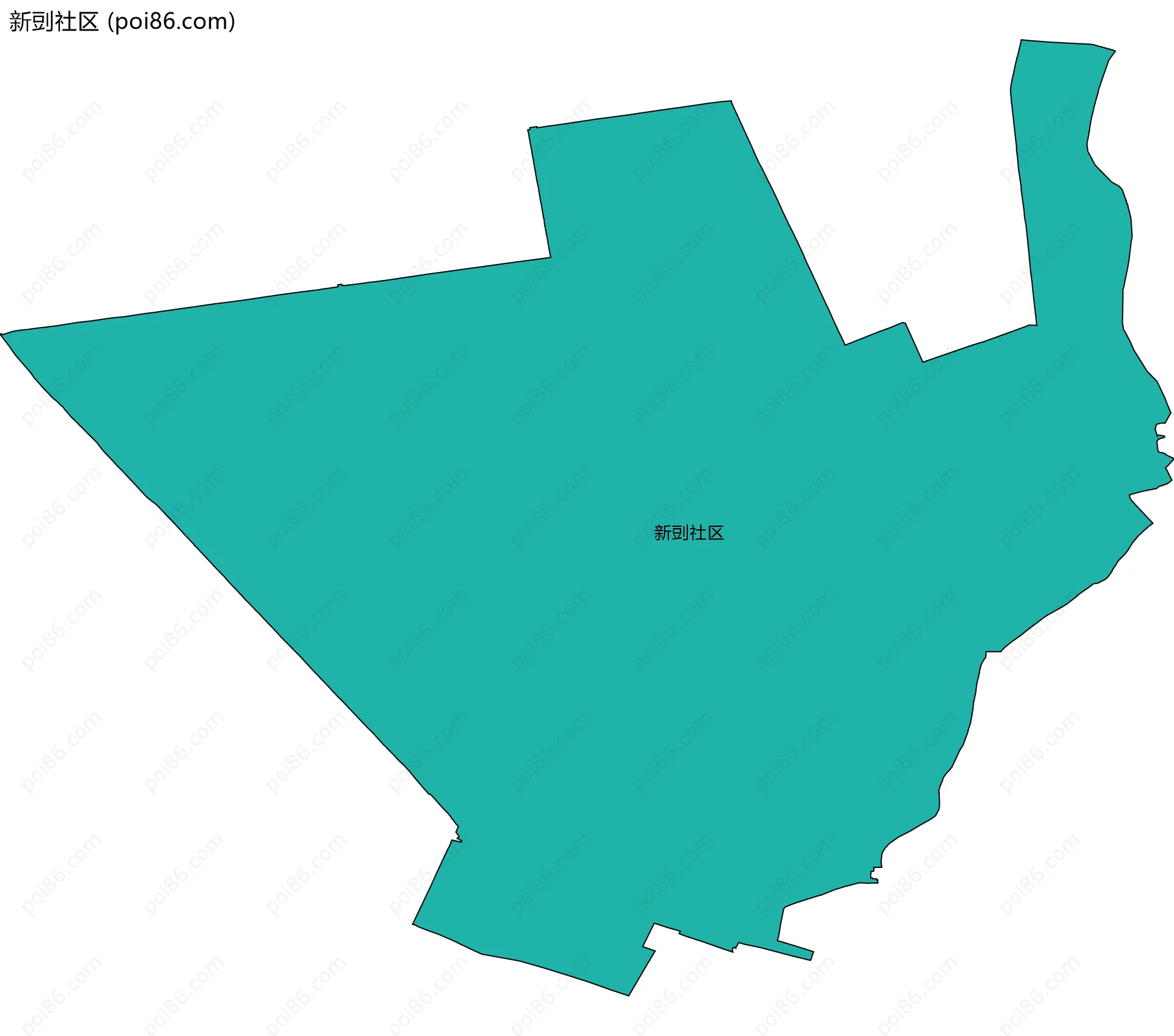 新剅社区边界地图