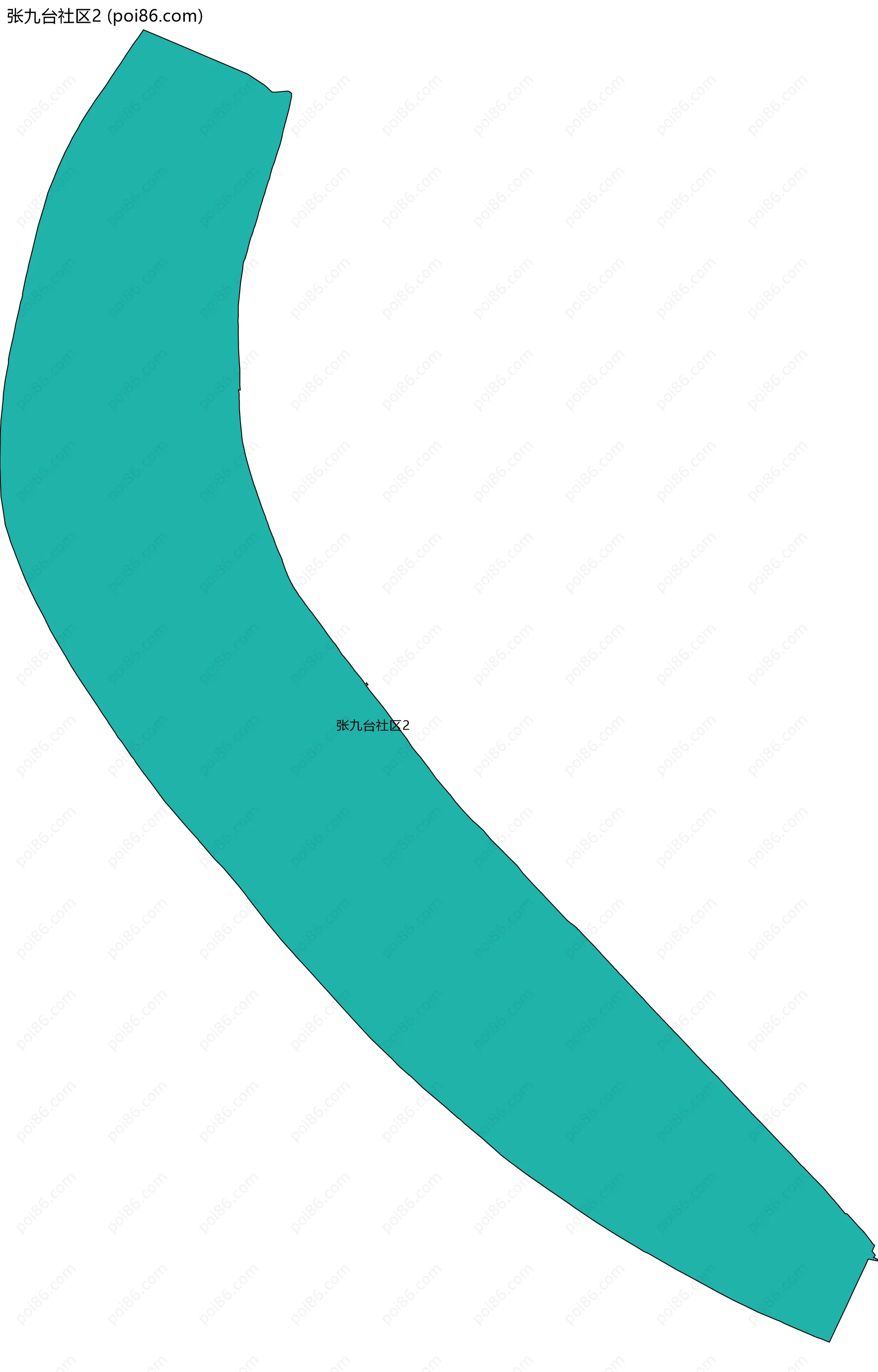 张九台社区2边界地图