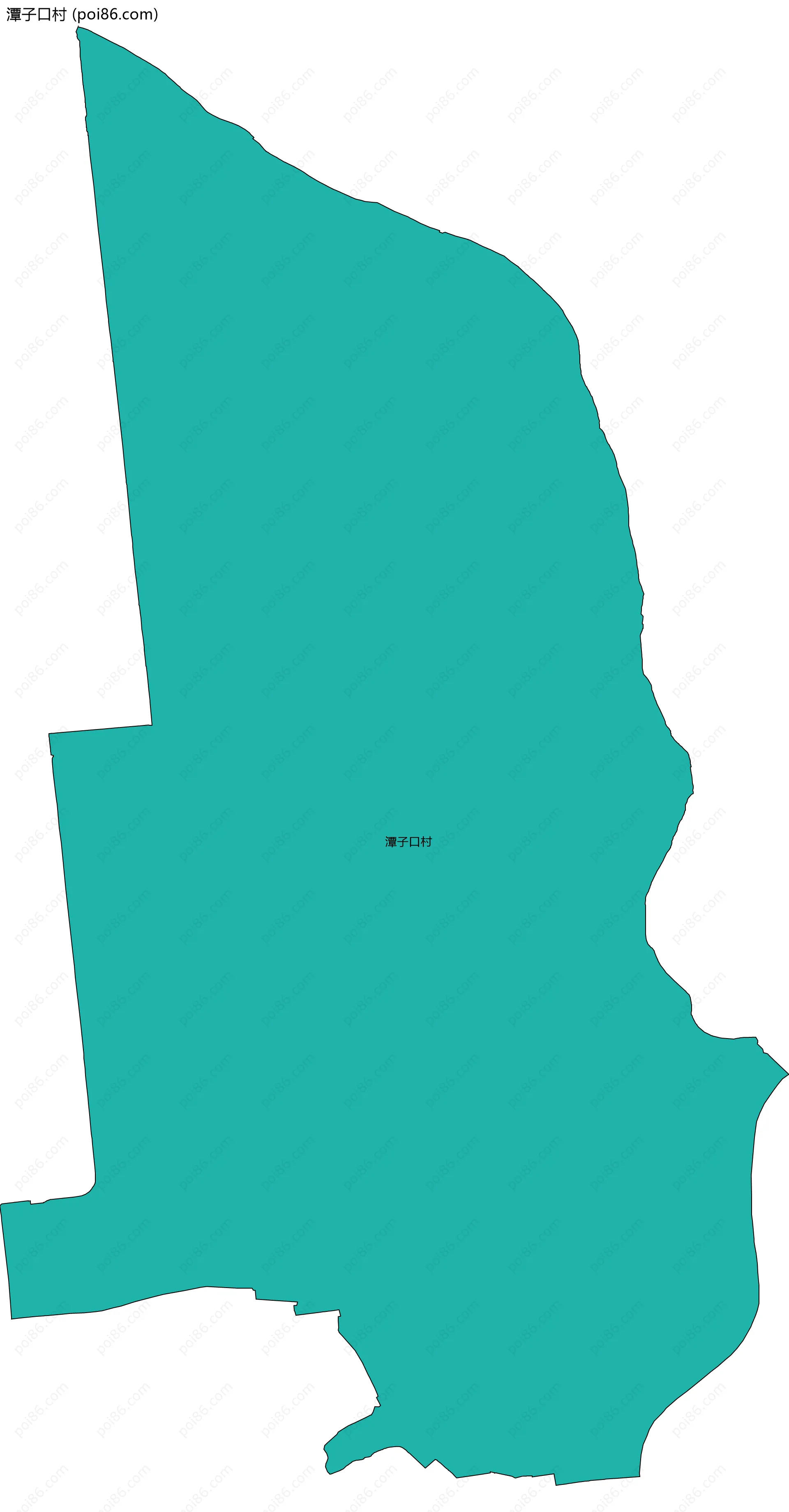 潭子口村边界地图