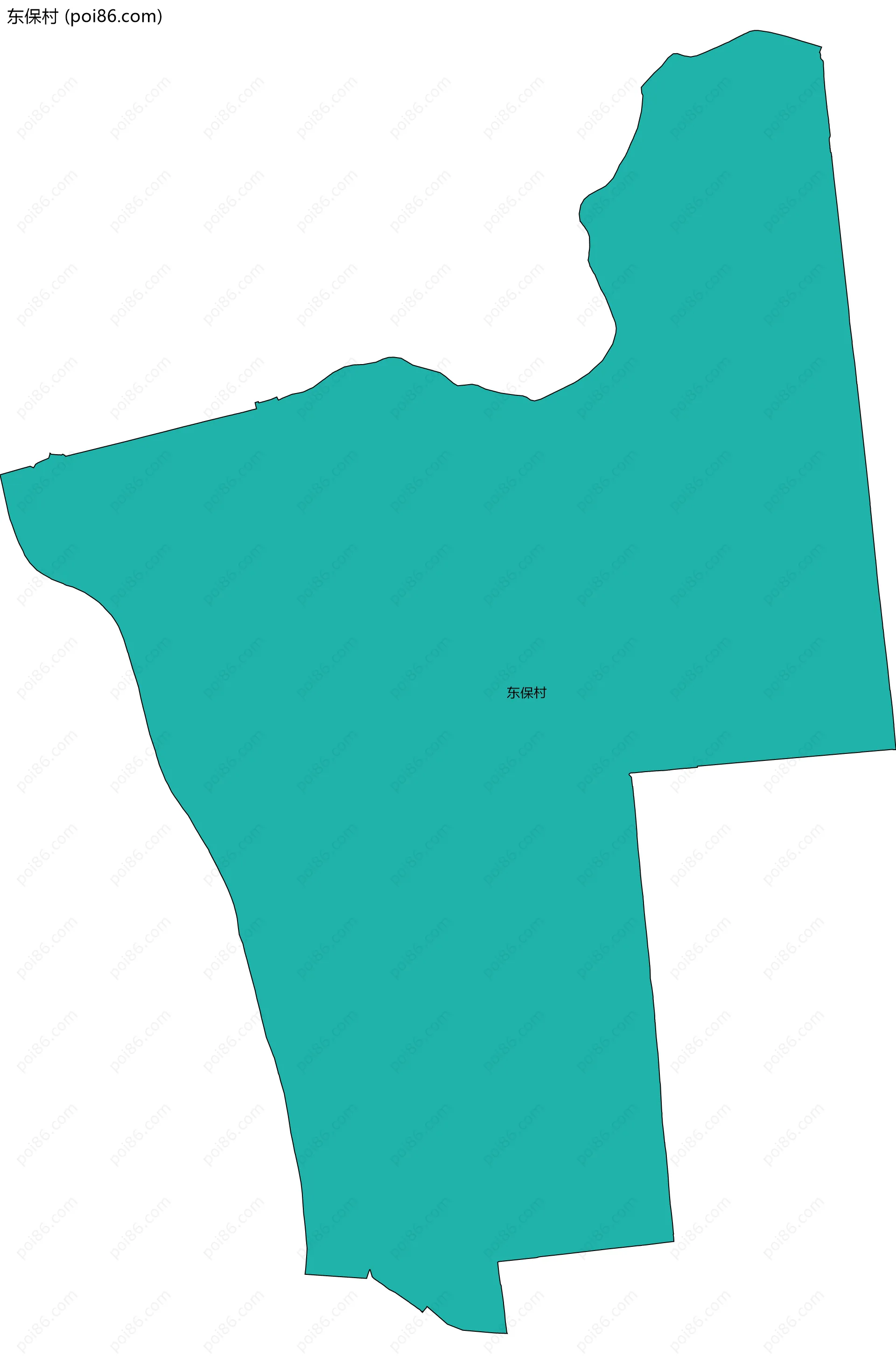 东保村边界地图