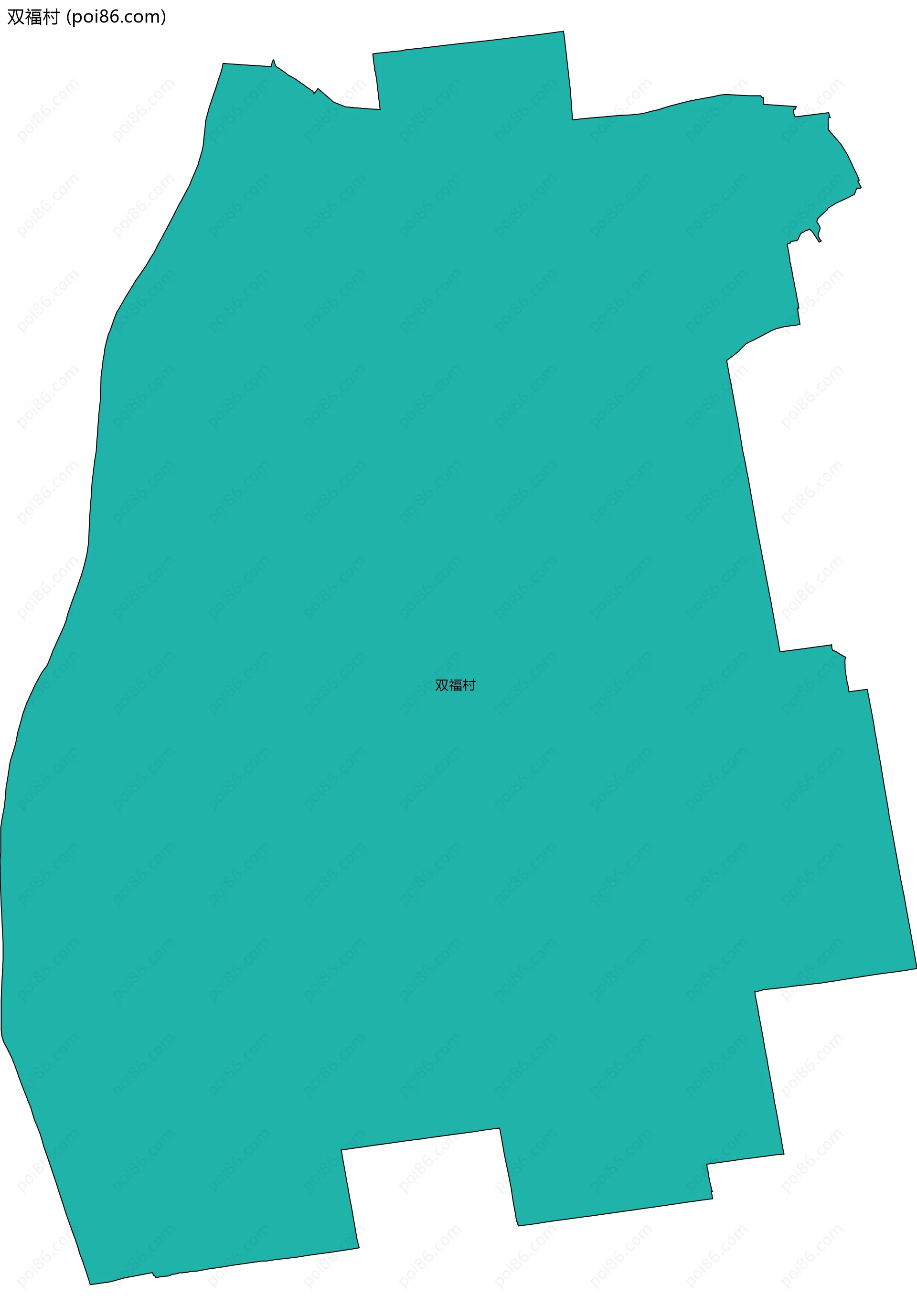 双福村边界地图