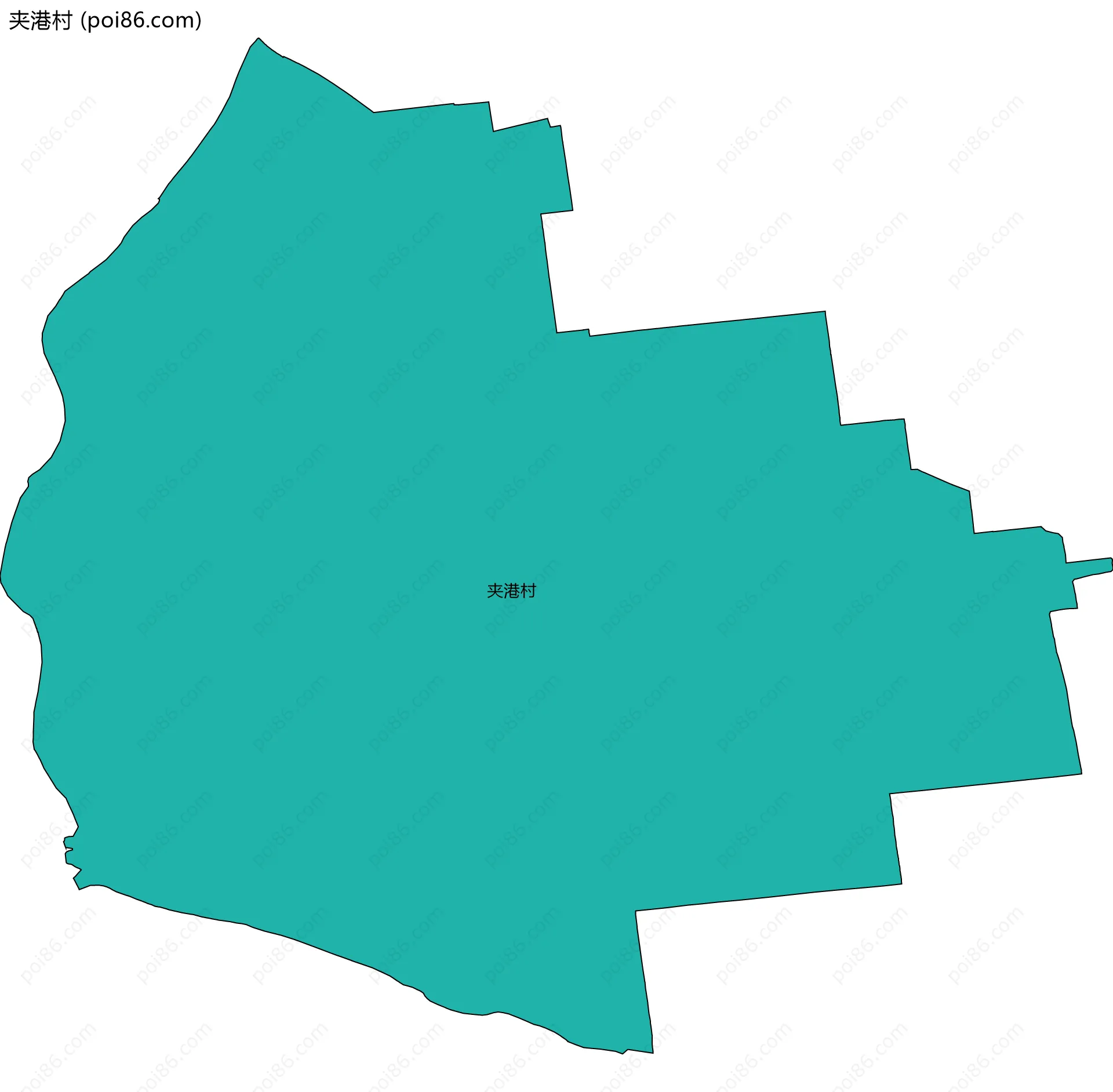 夹港村边界地图
