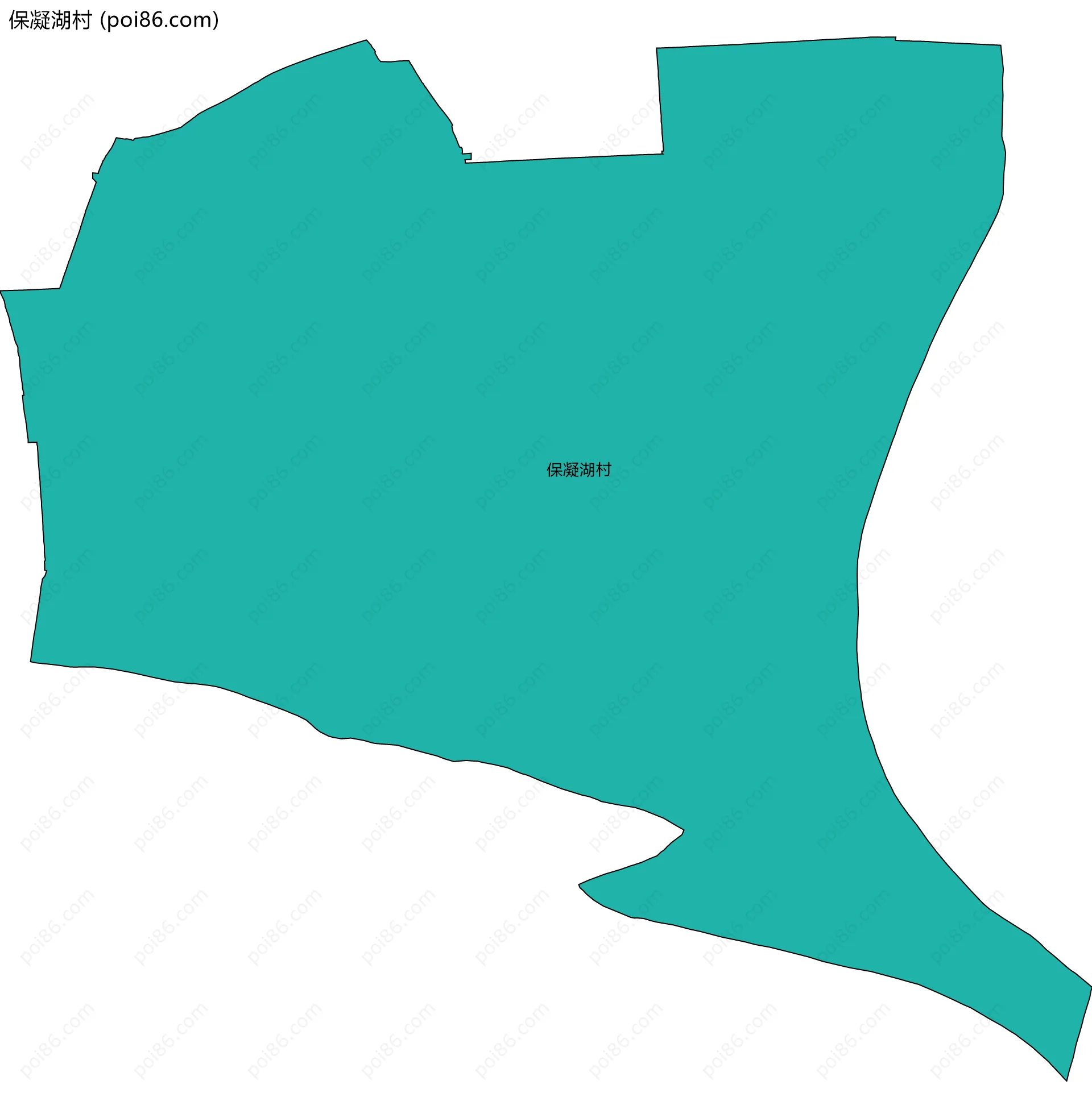 保凝湖村边界地图