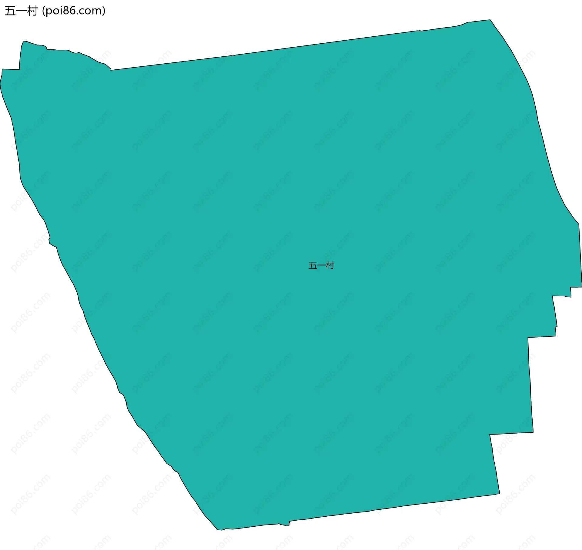 五一村边界地图