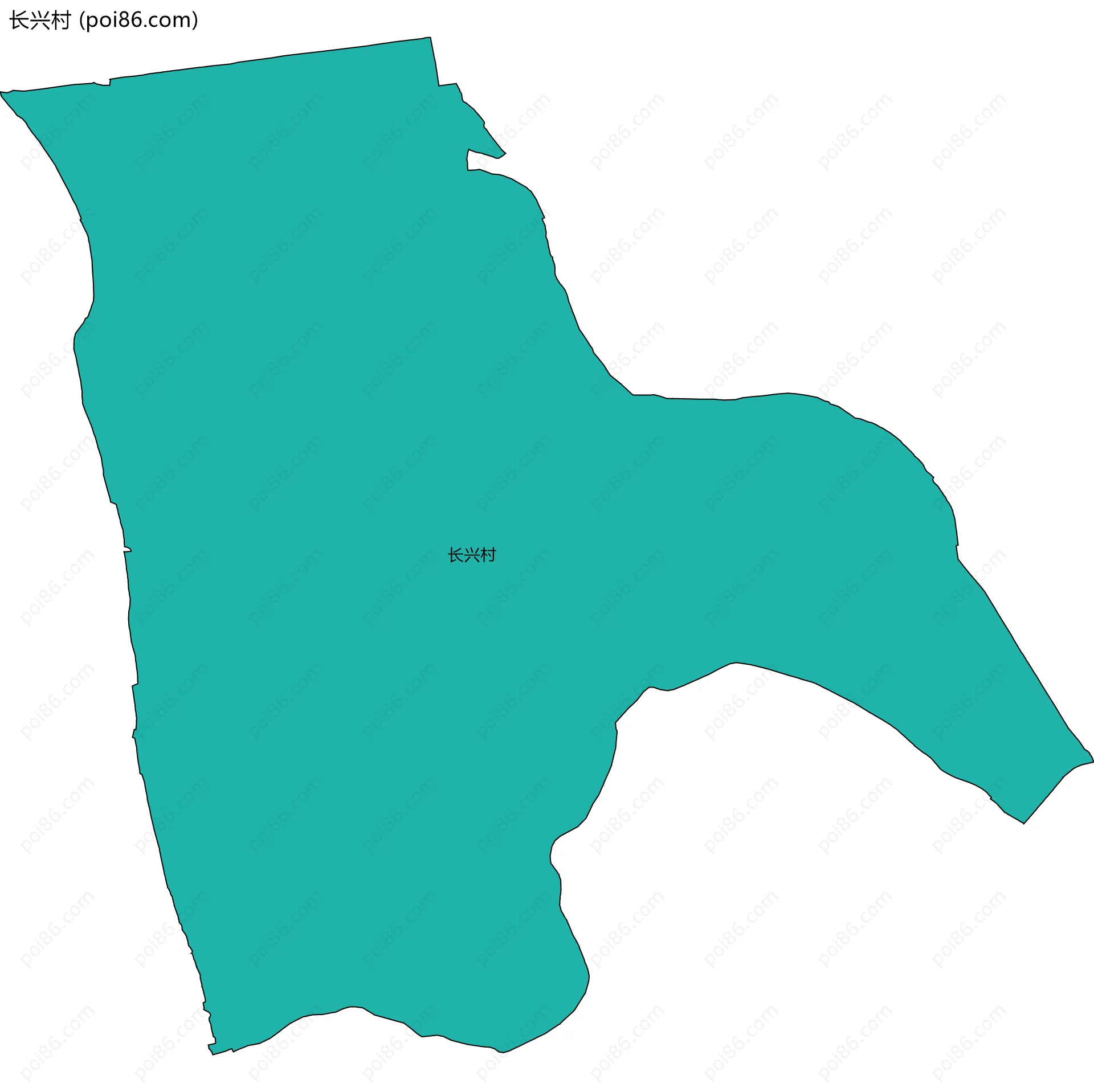 长兴村边界地图