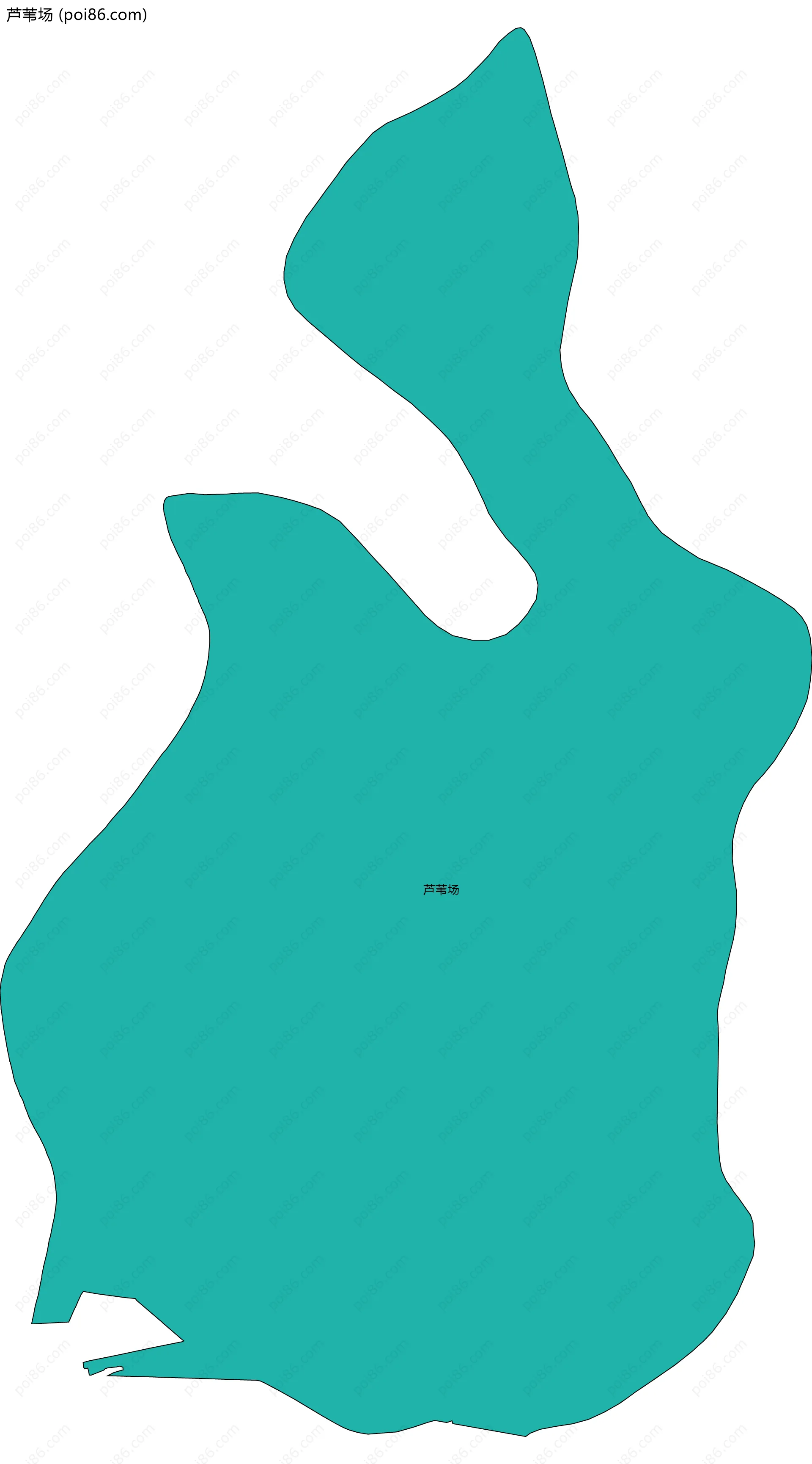 芦苇场边界地图