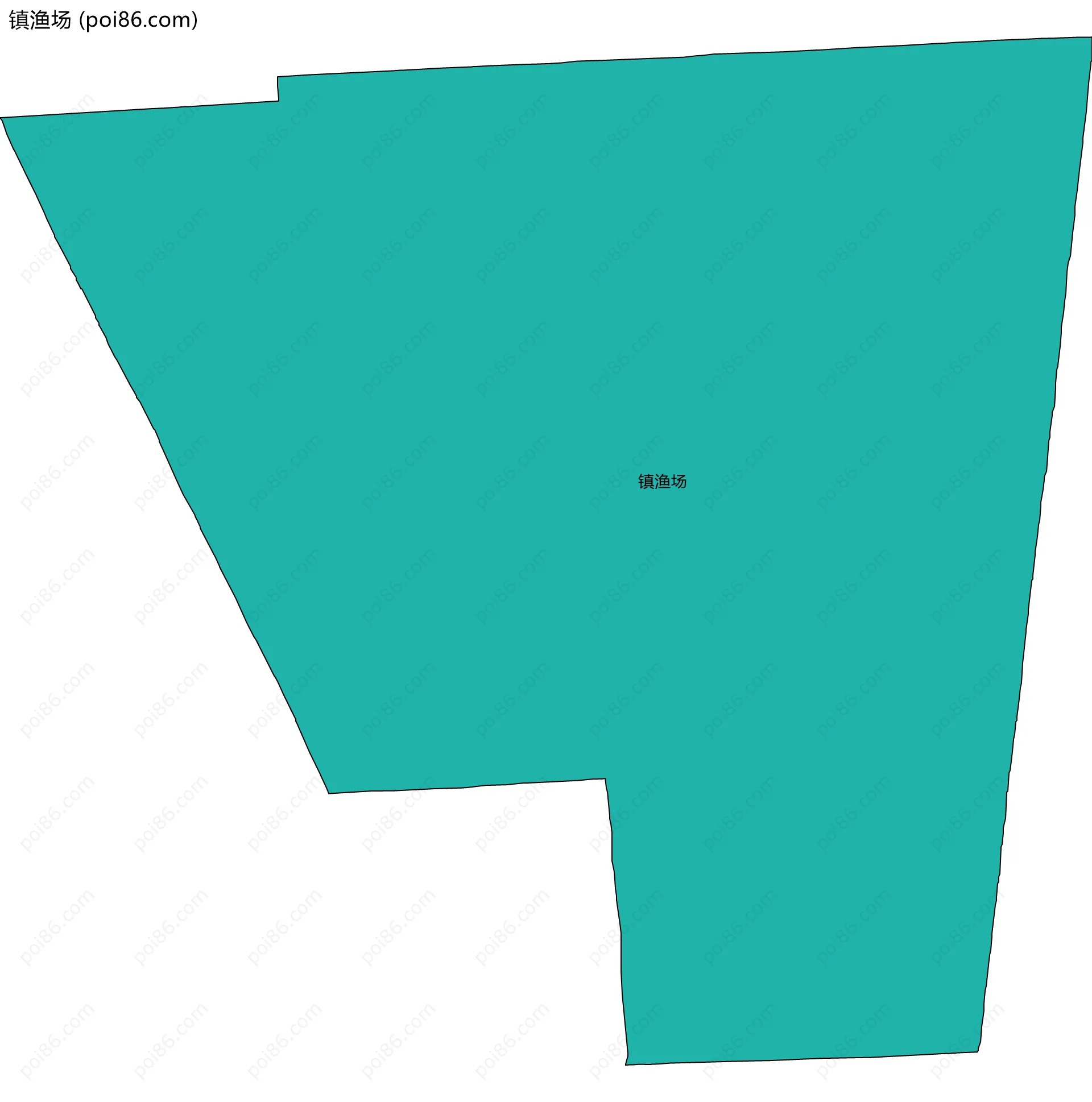 镇渔场边界地图