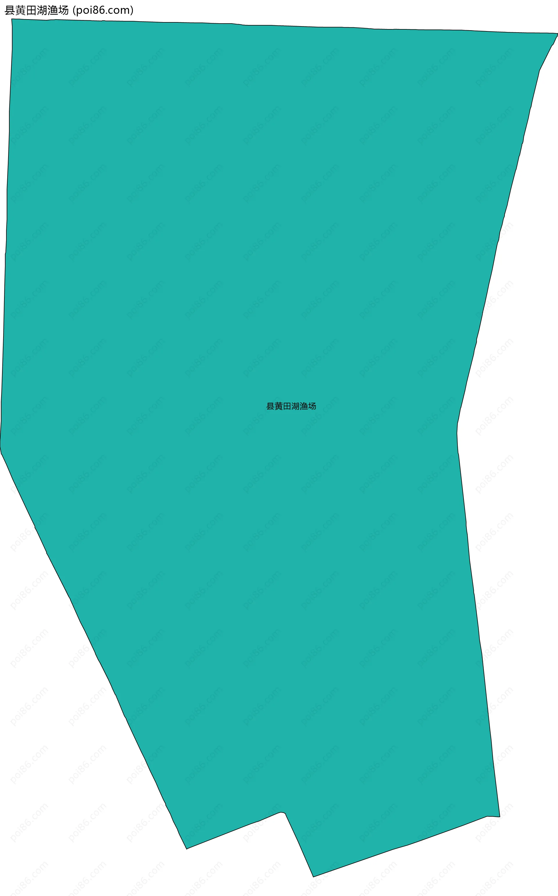县黄田湖渔场边界地图