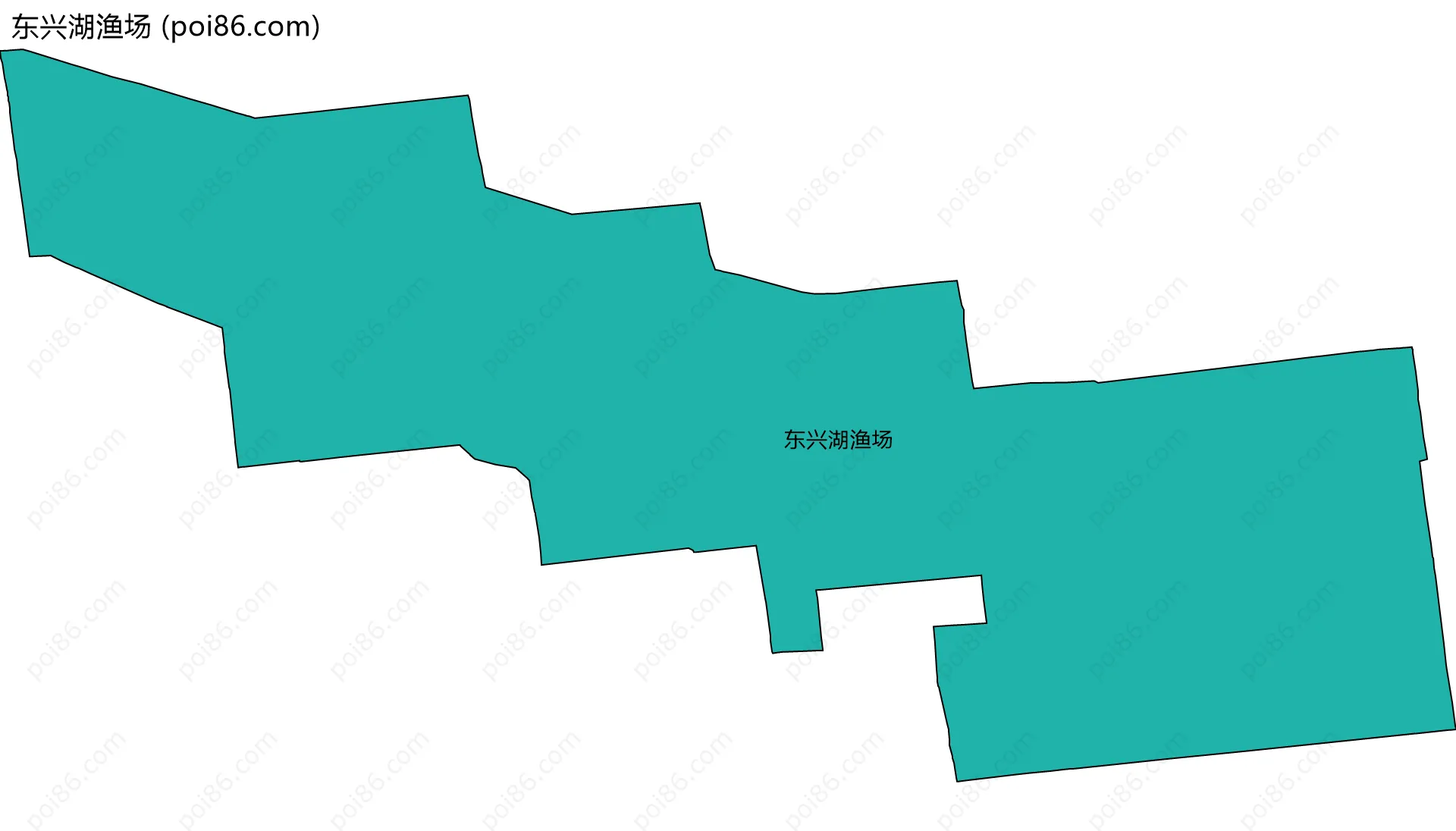 东兴湖渔场边界地图