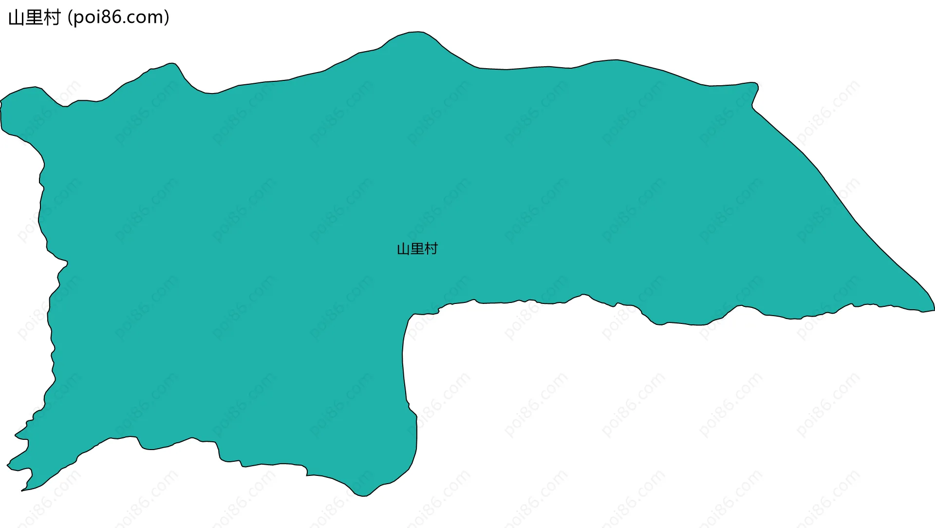 山里村边界地图