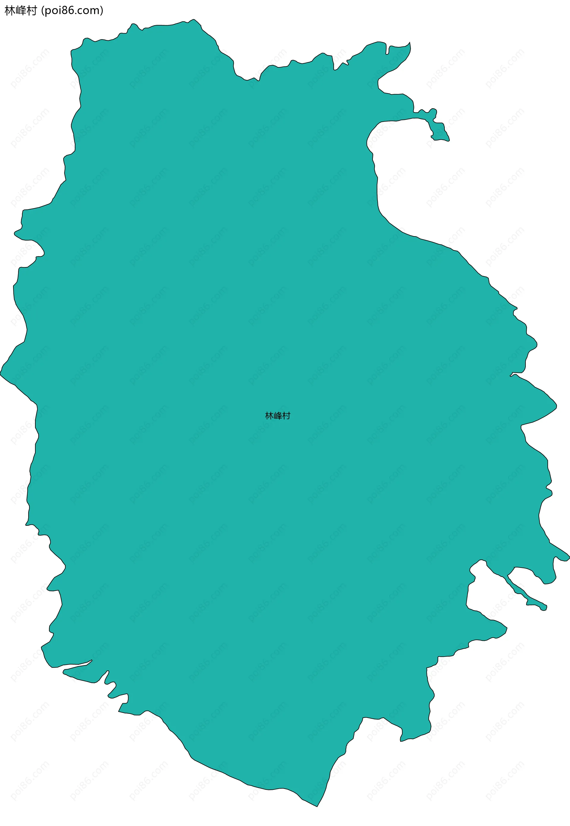 林峰村边界地图