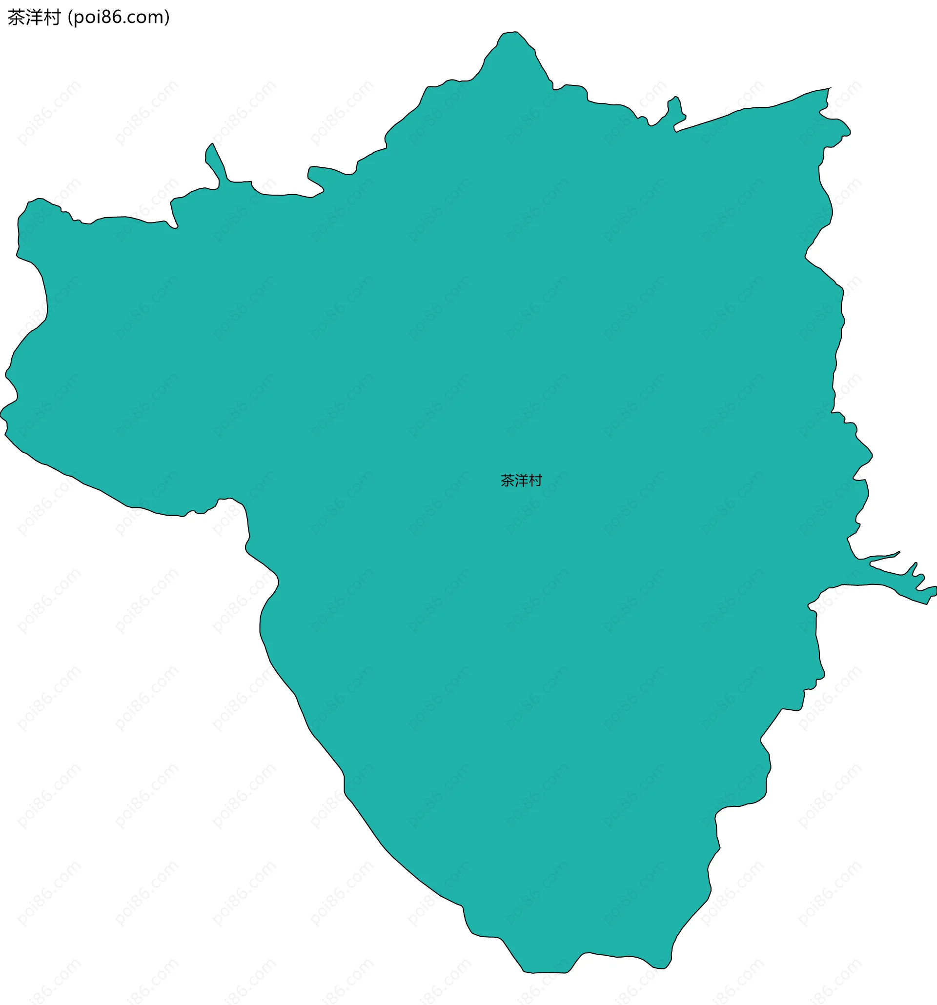 茶洋村边界地图