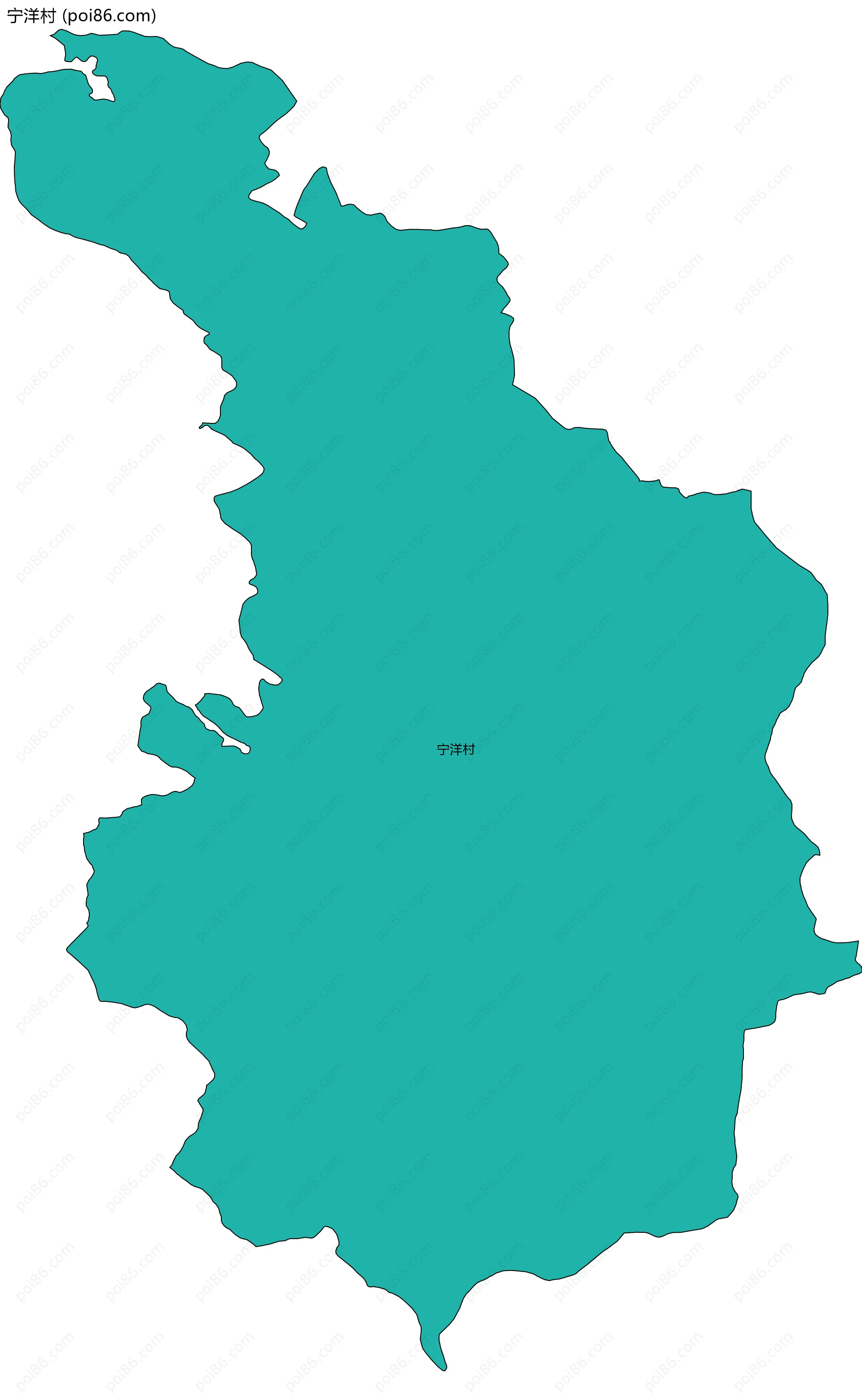 宁洋村边界地图