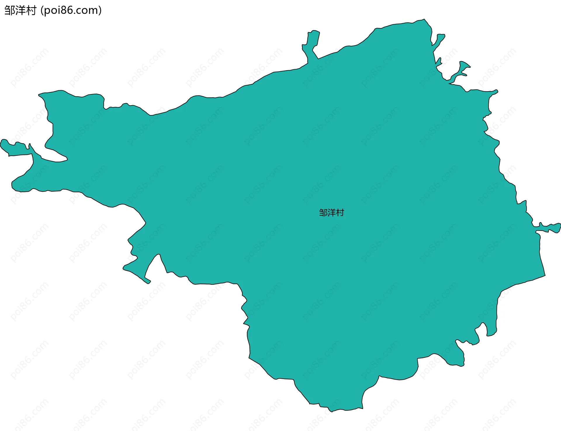 邹洋村边界地图