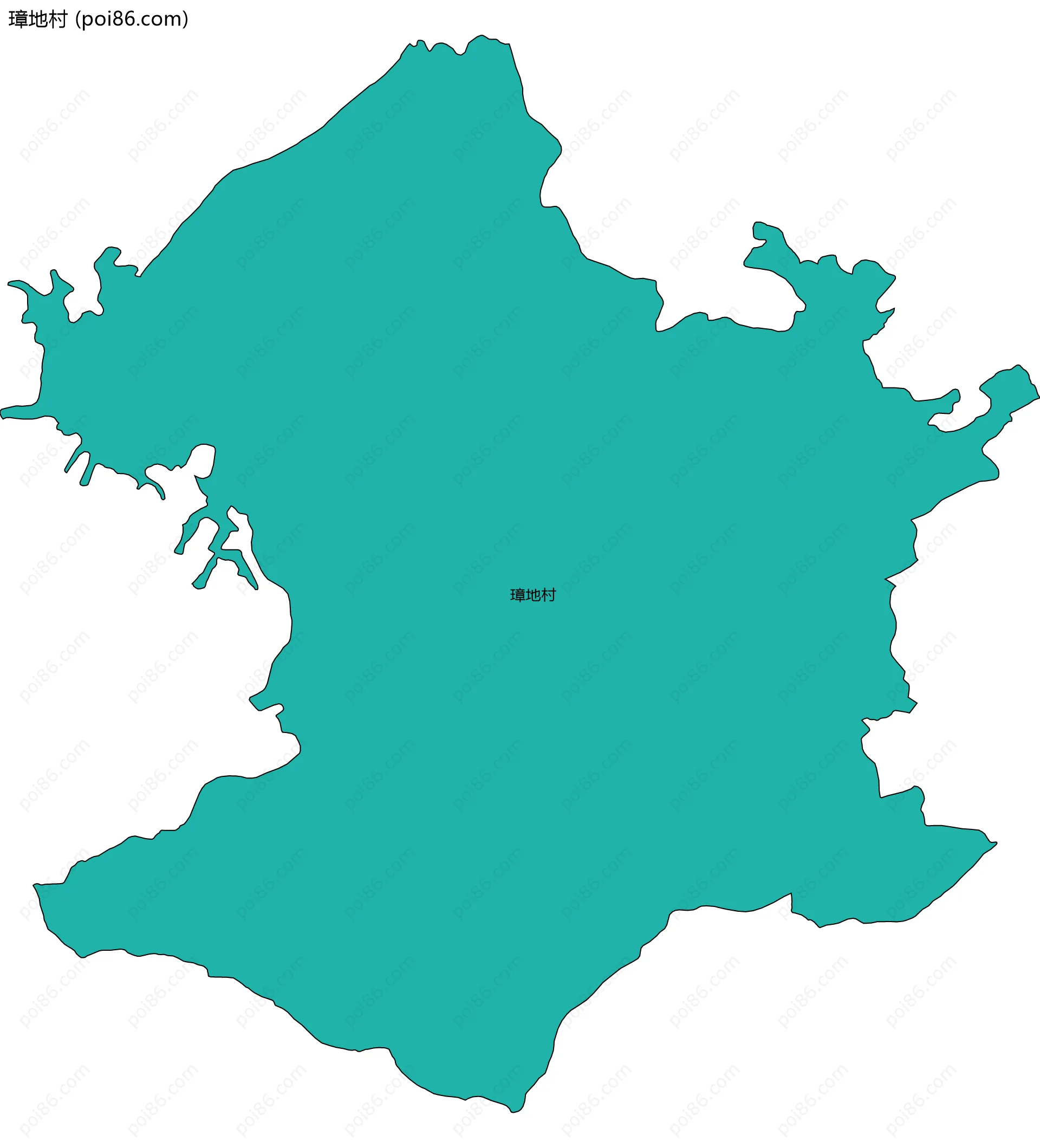 璋地村边界地图