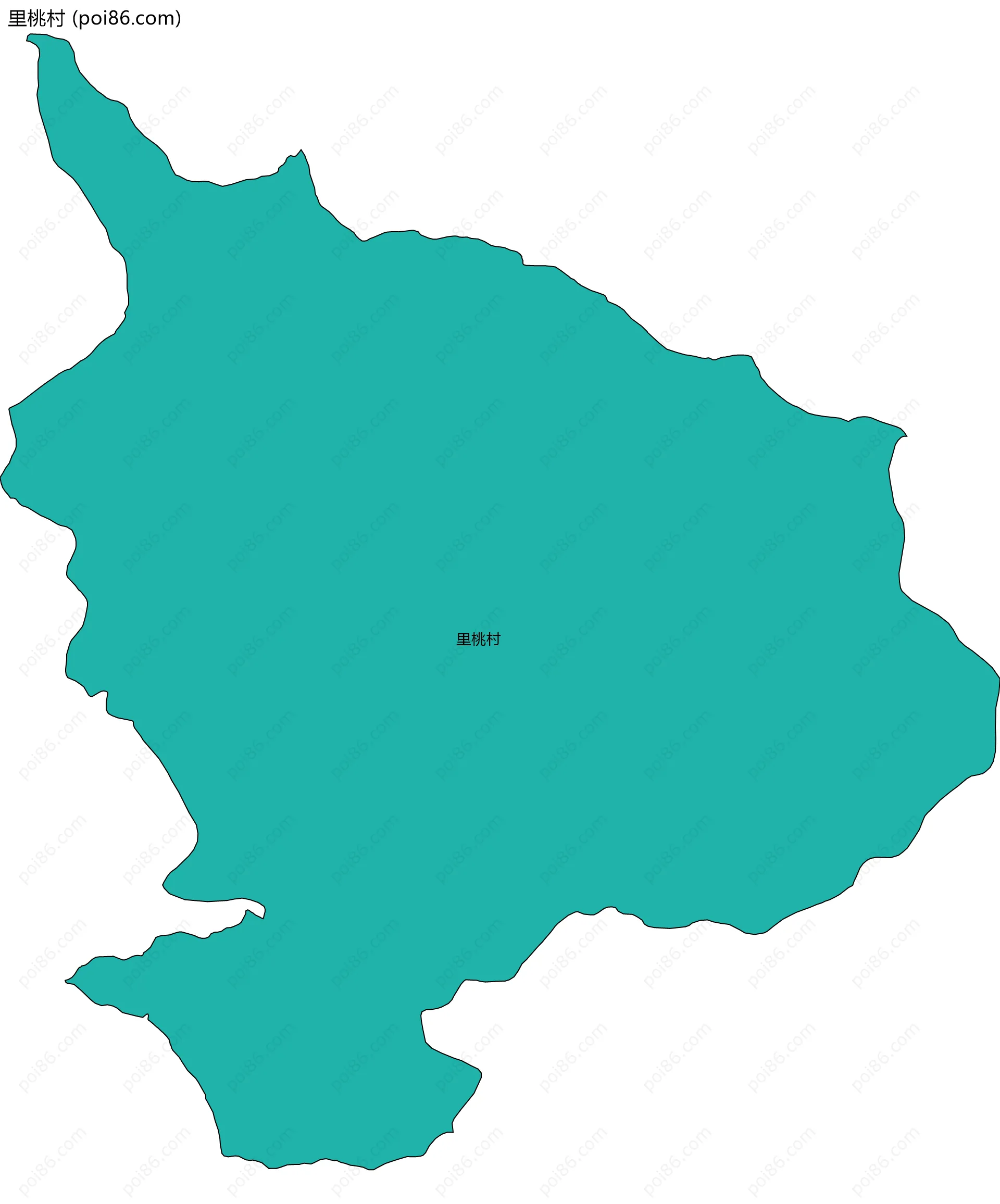 里桃村边界地图