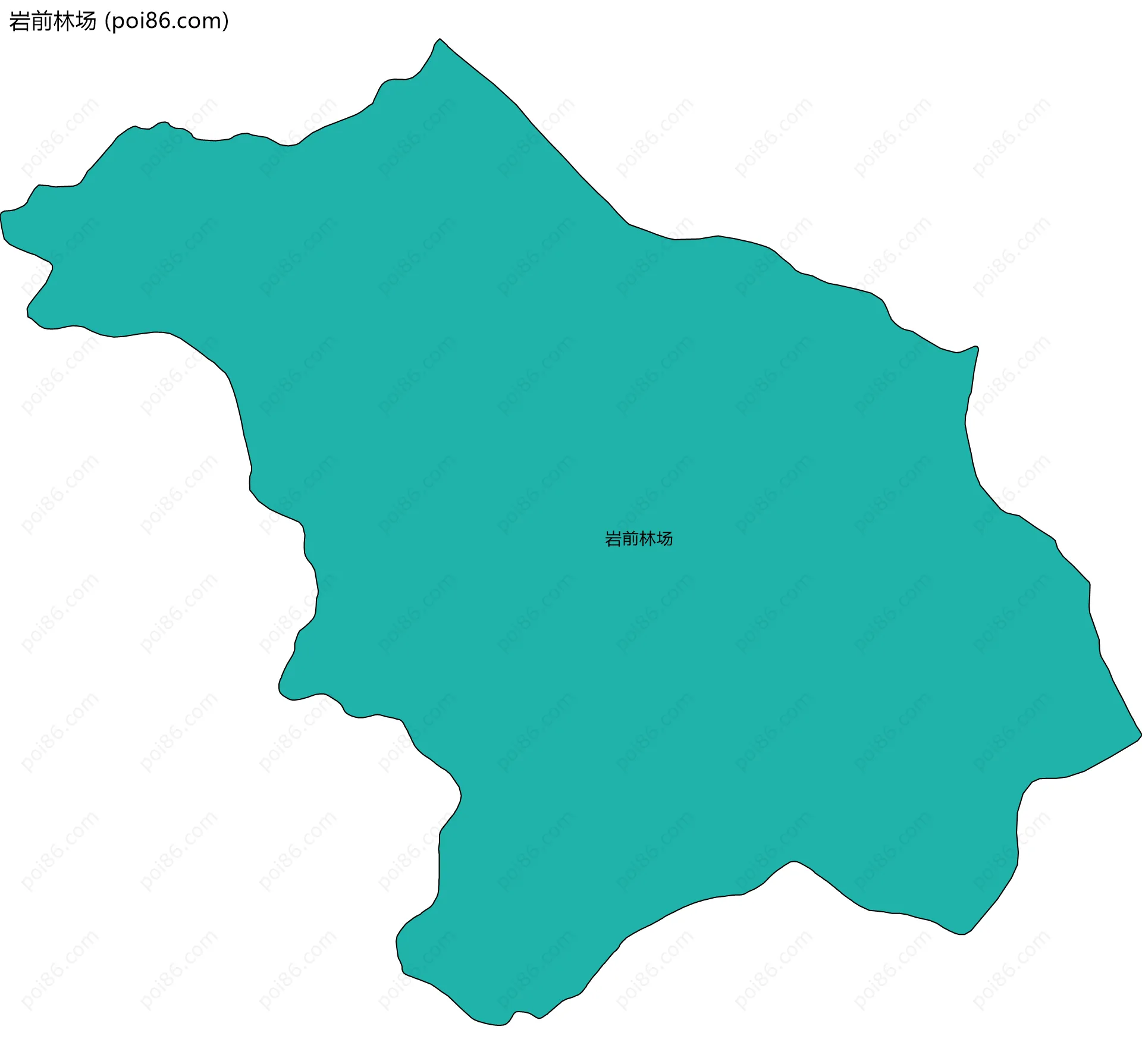 岩前林场边界地图