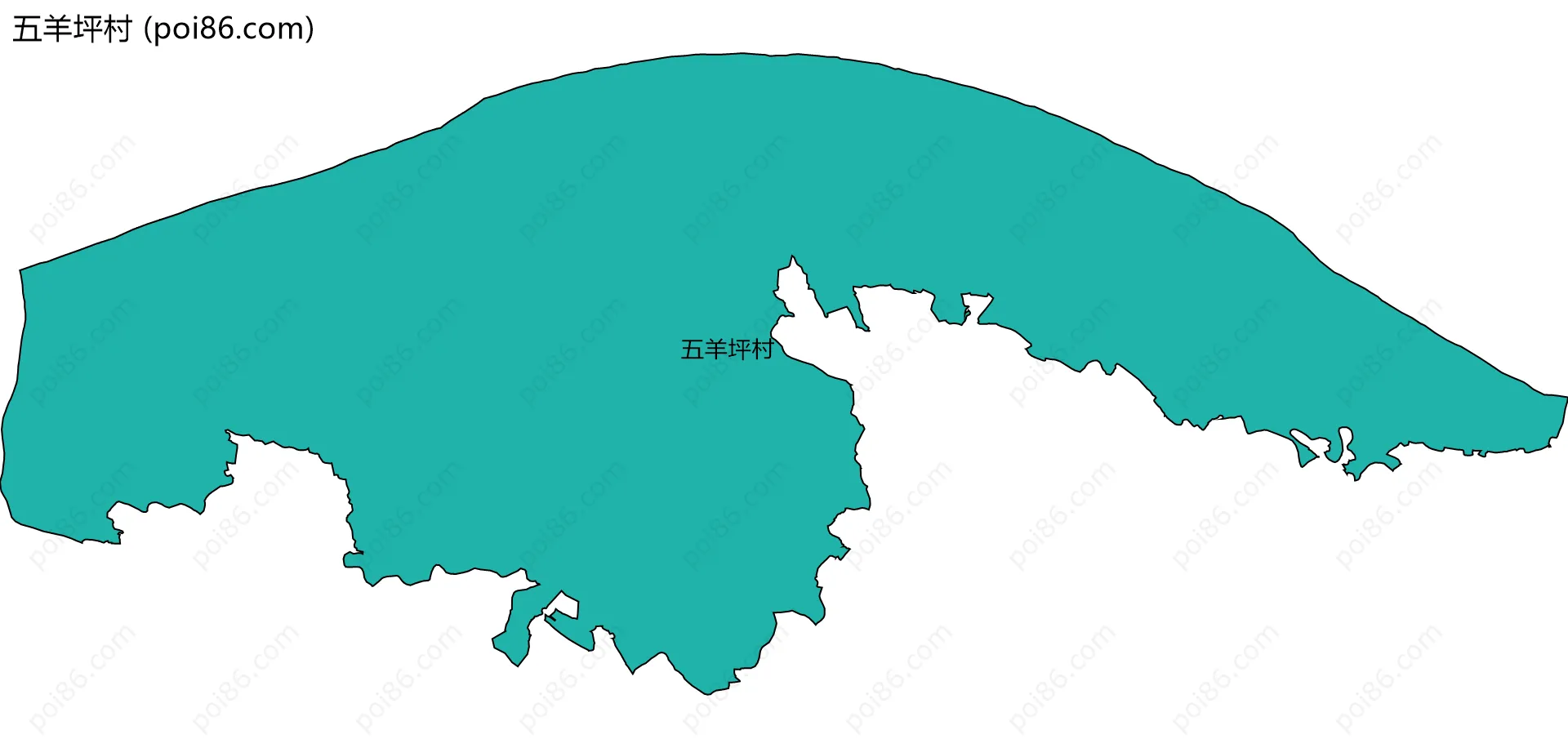 五羊坪村边界地图