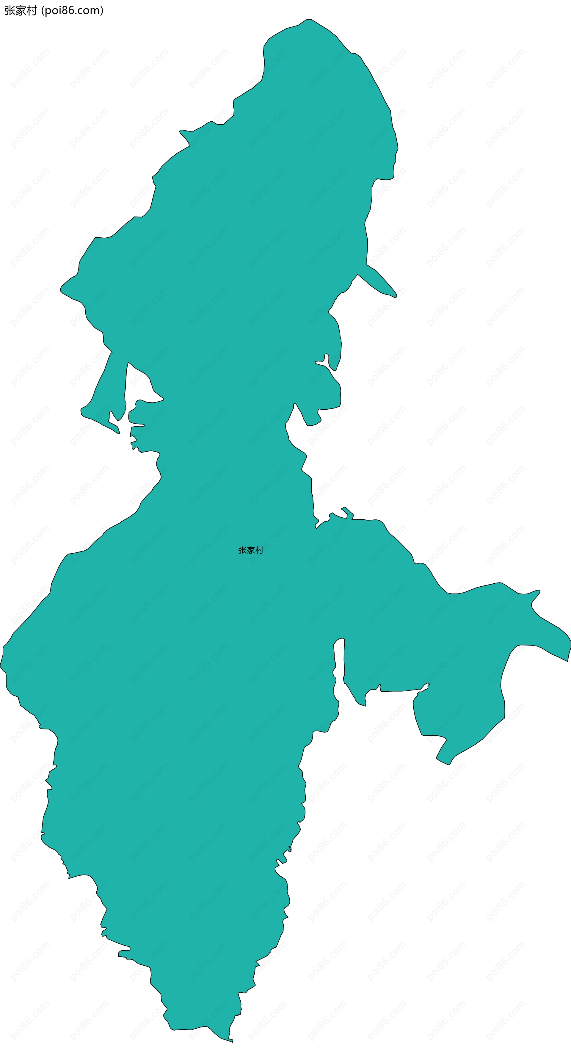 张家村边界地图