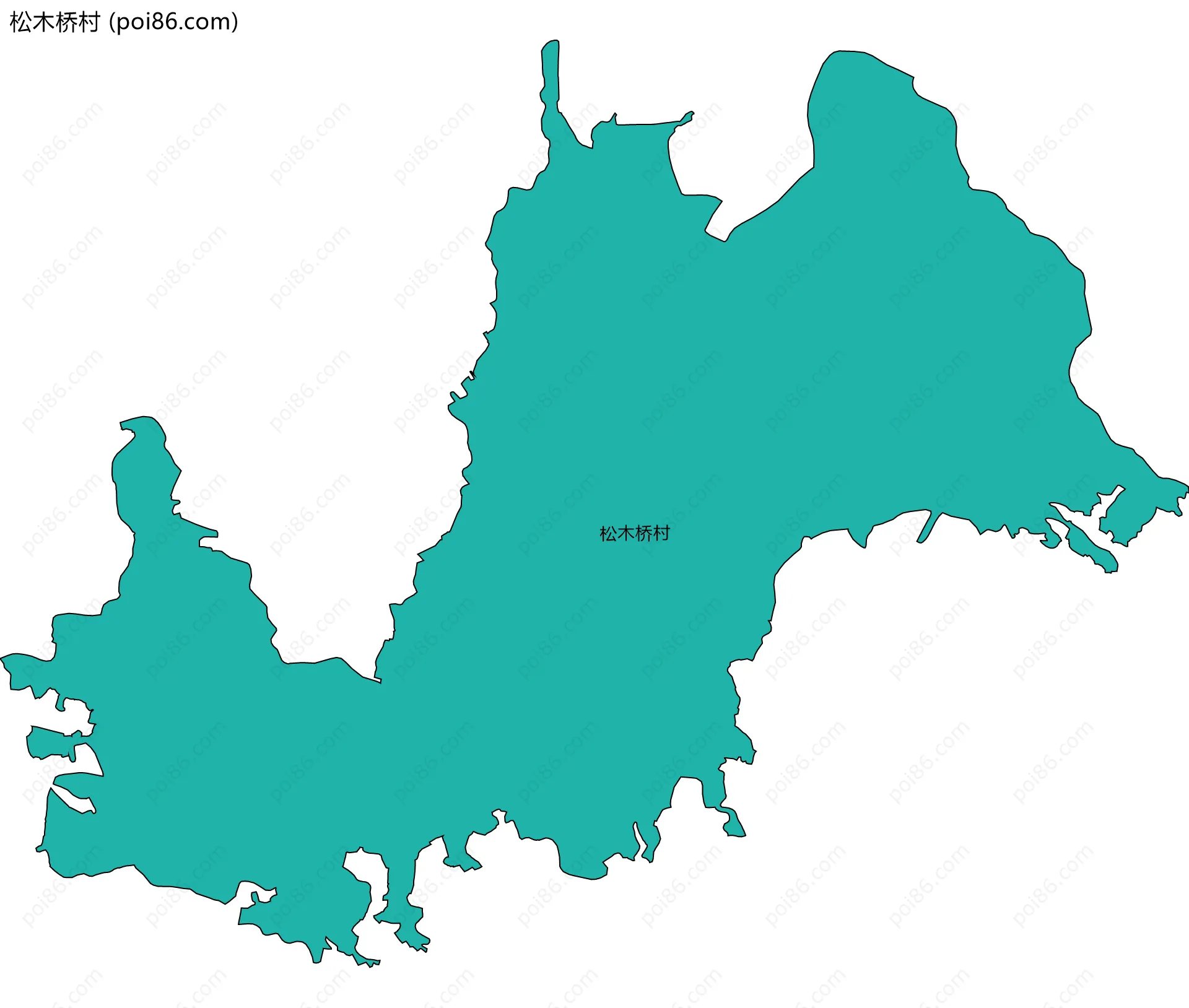 松木桥村边界地图