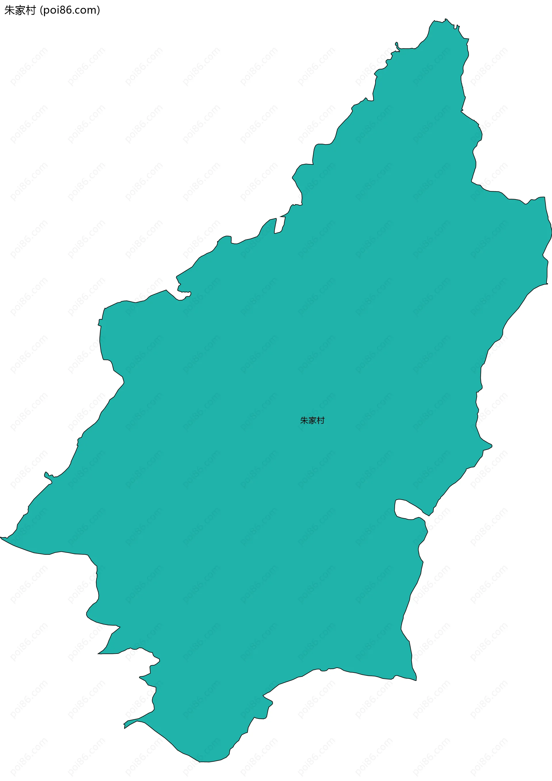 朱家村边界地图