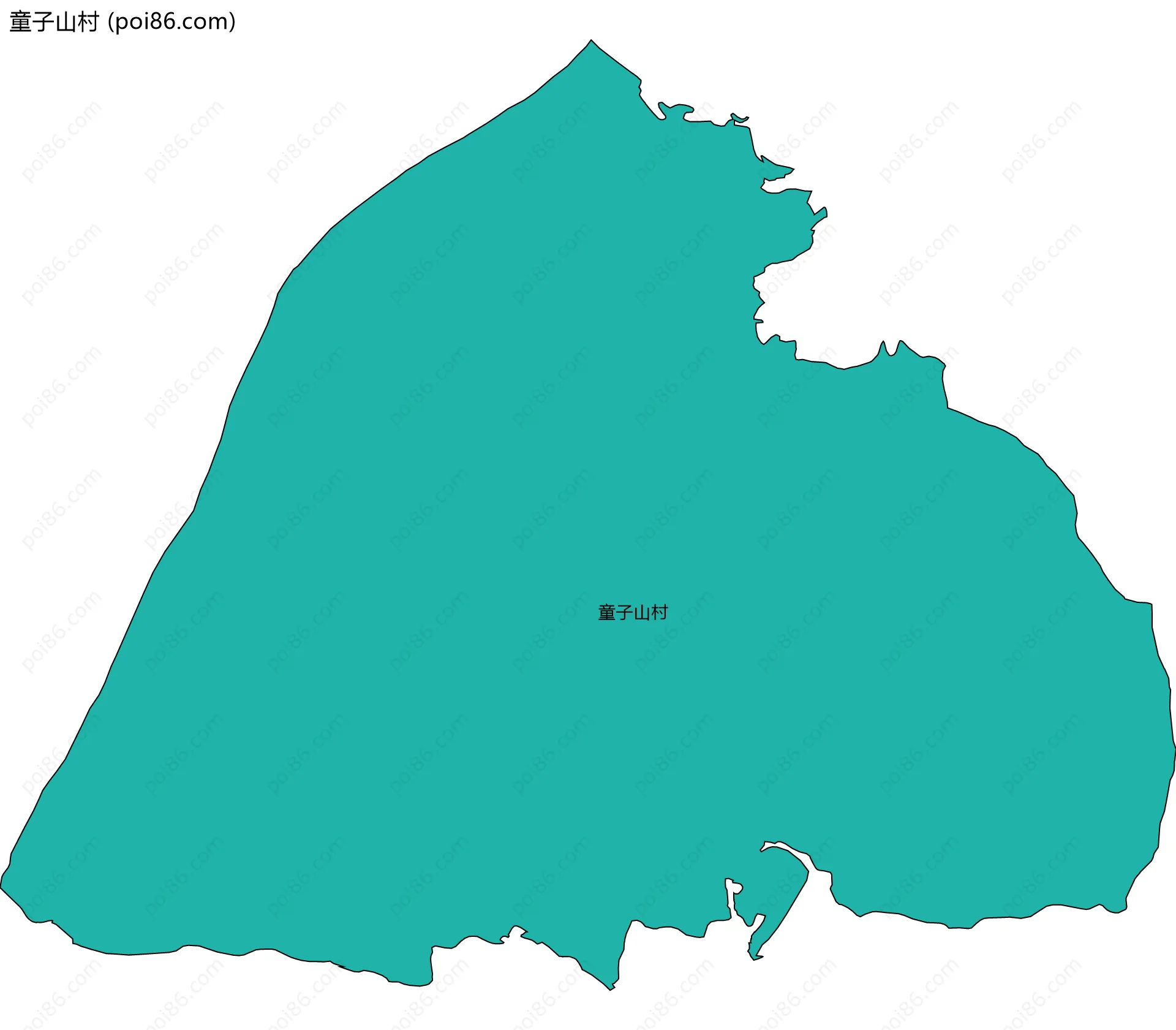 童子山村边界地图