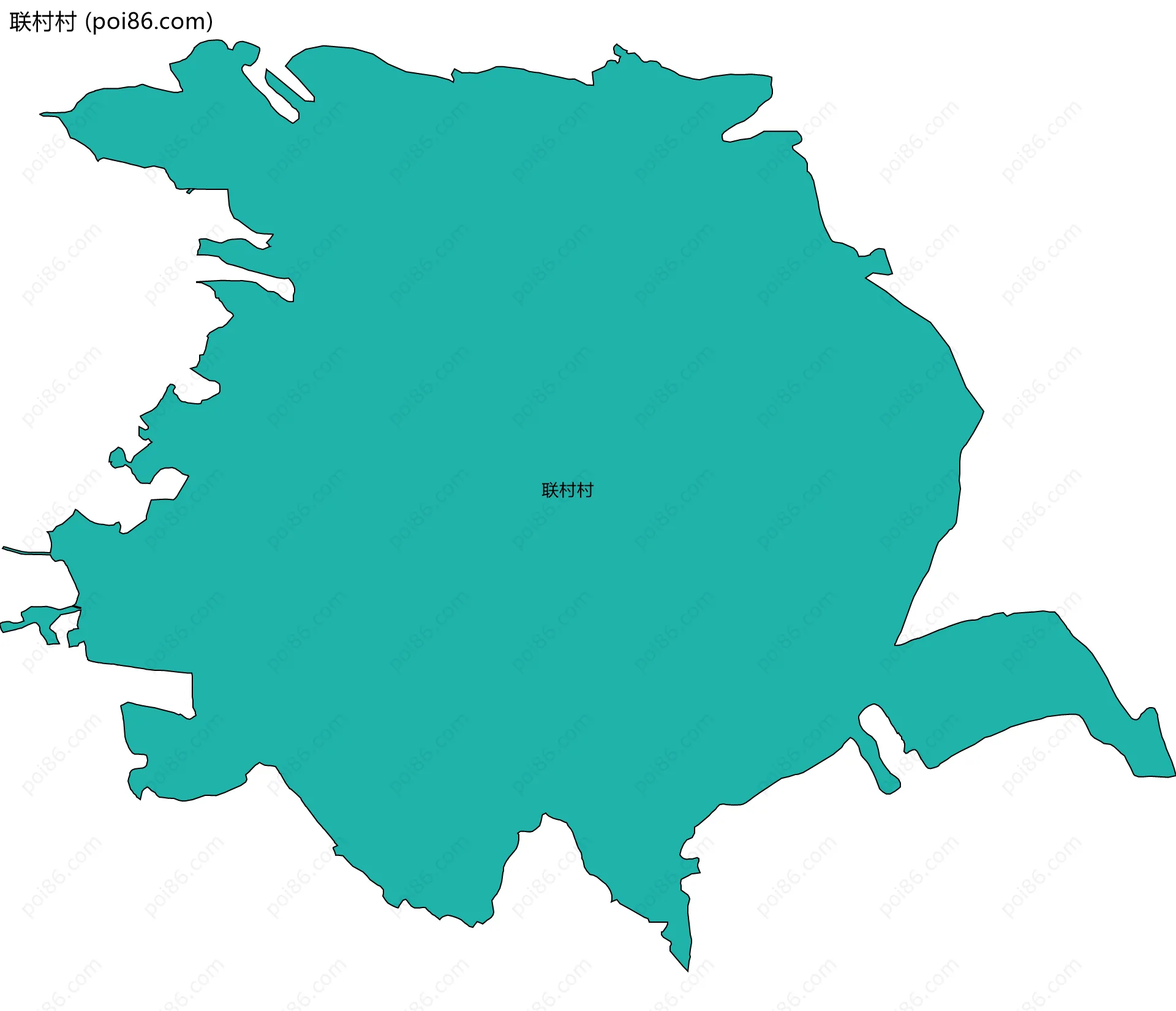 联村村边界地图