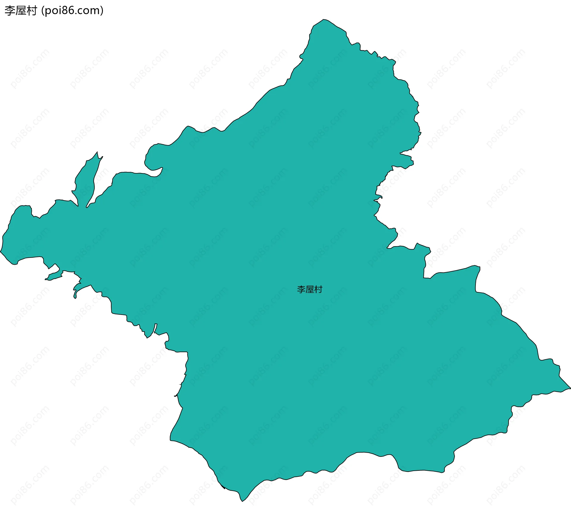 李屋村边界地图