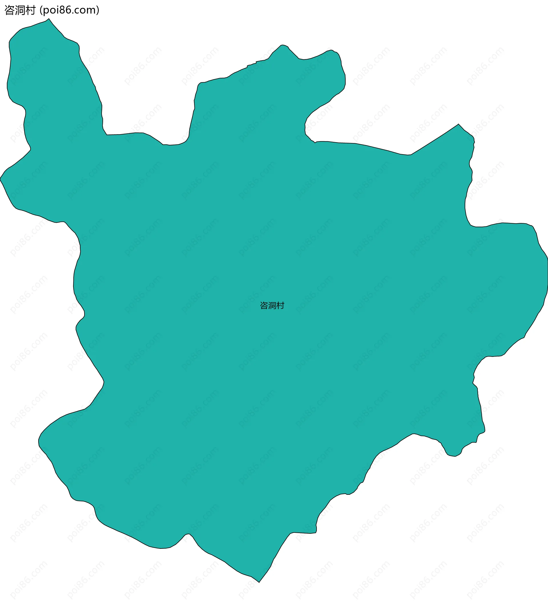 咨洞村边界地图