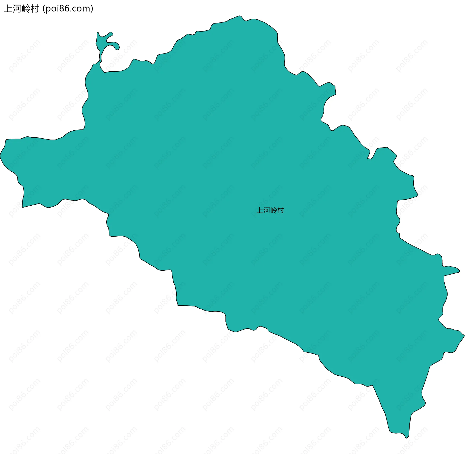 上河岭村边界地图