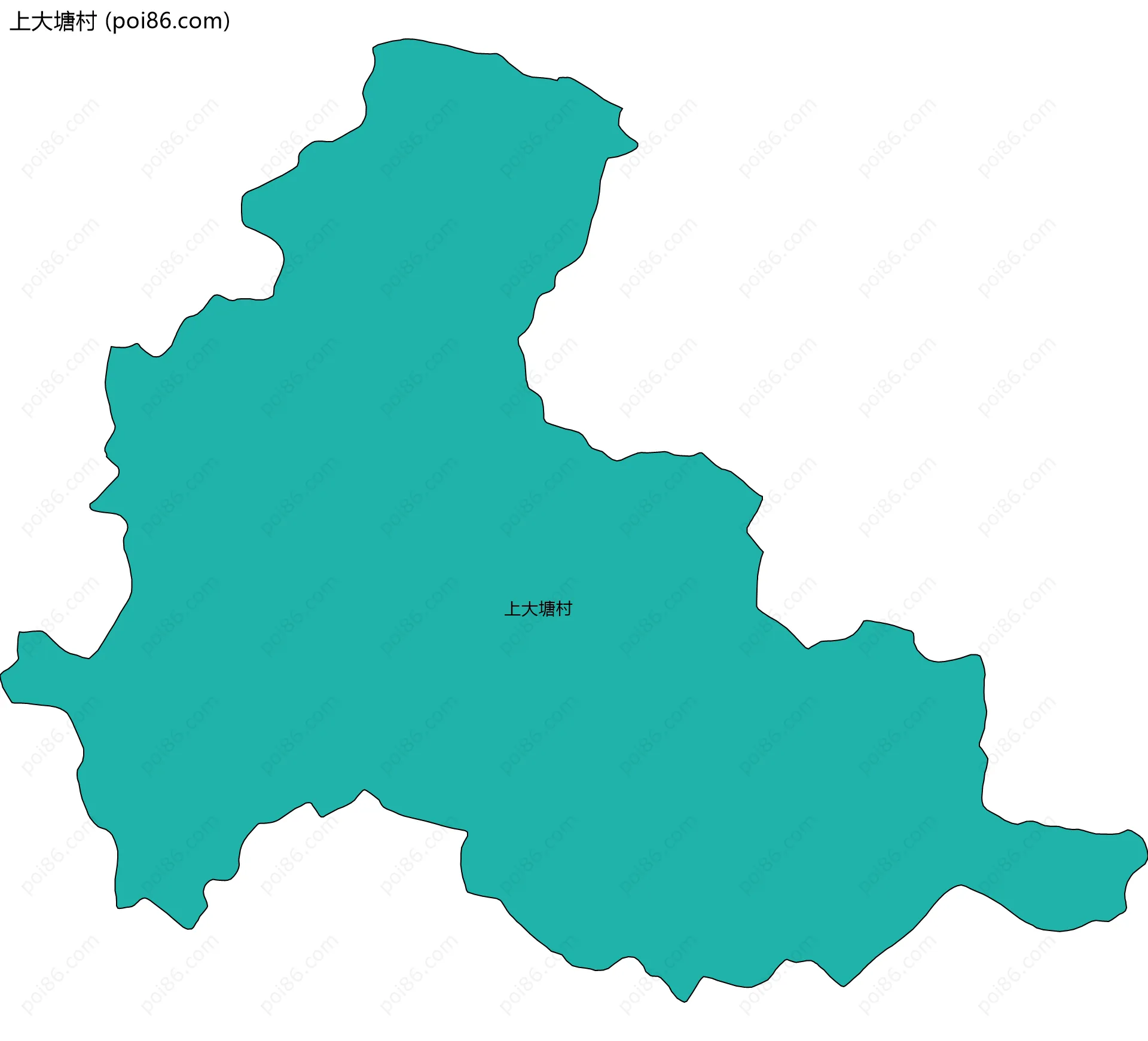 上大塘村边界地图