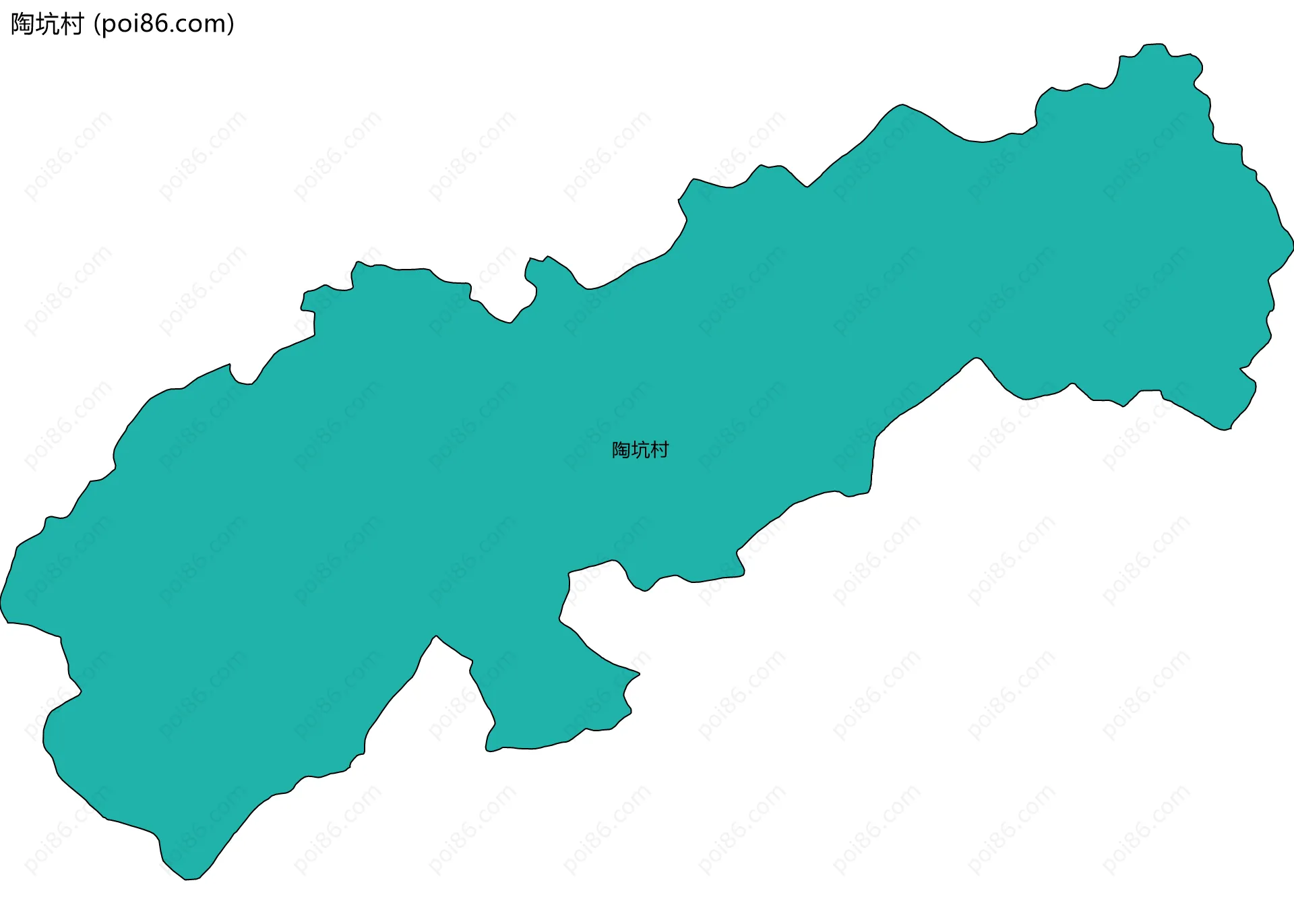 陶坑村边界地图