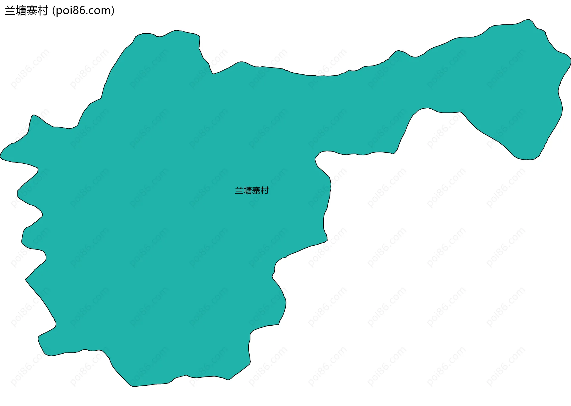兰塘寨村边界地图