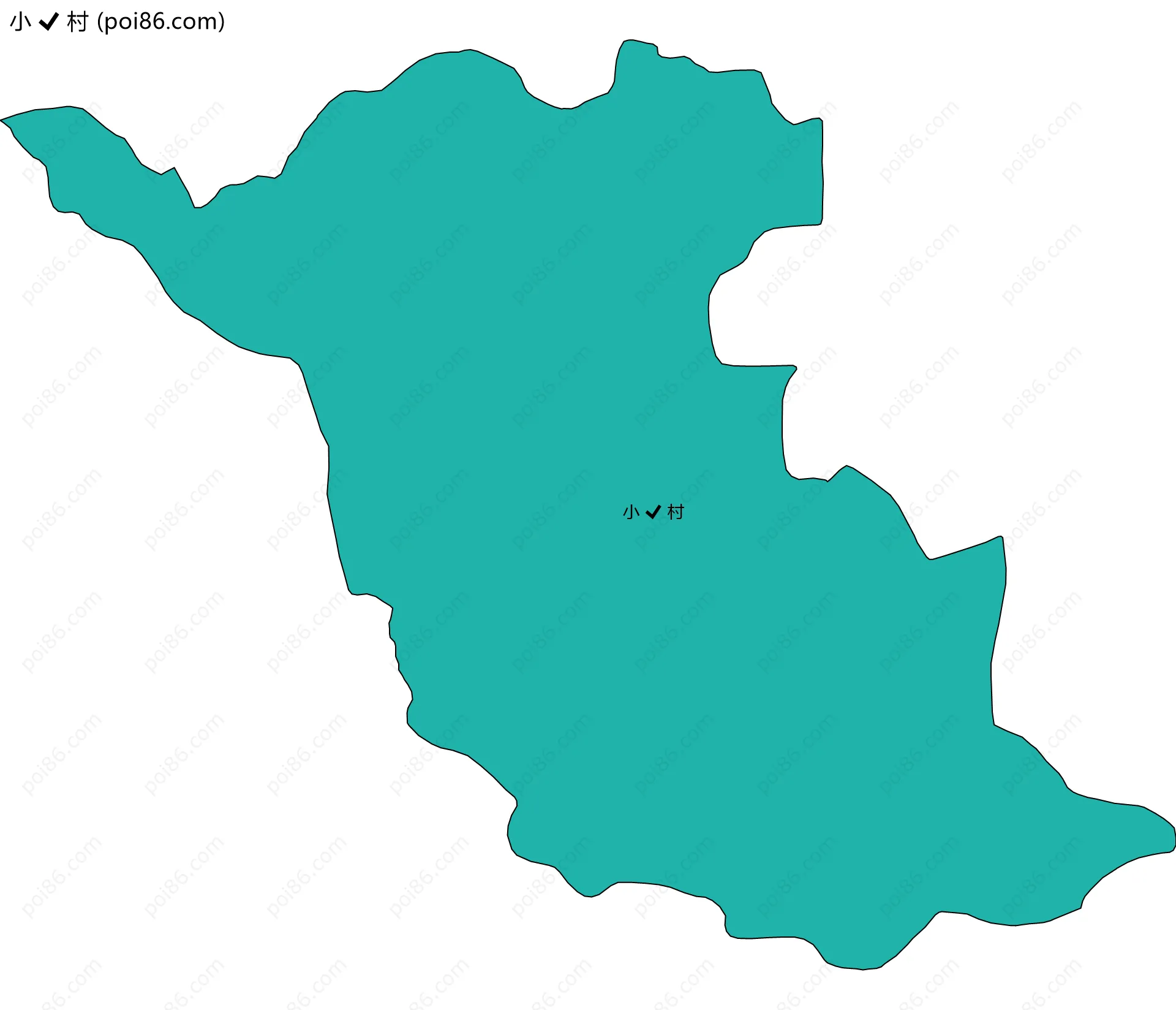 小村边界地图