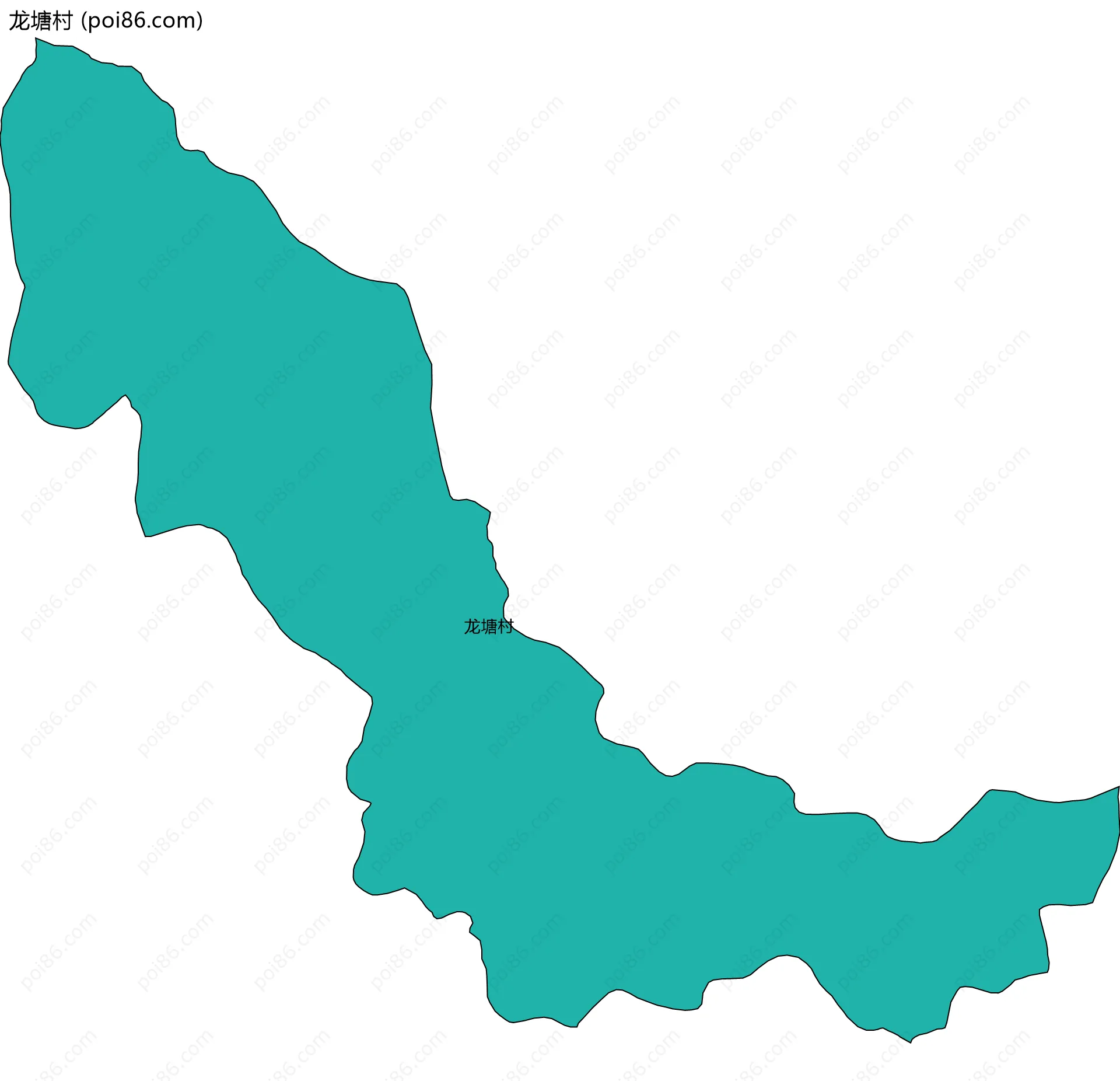 龙塘村边界地图