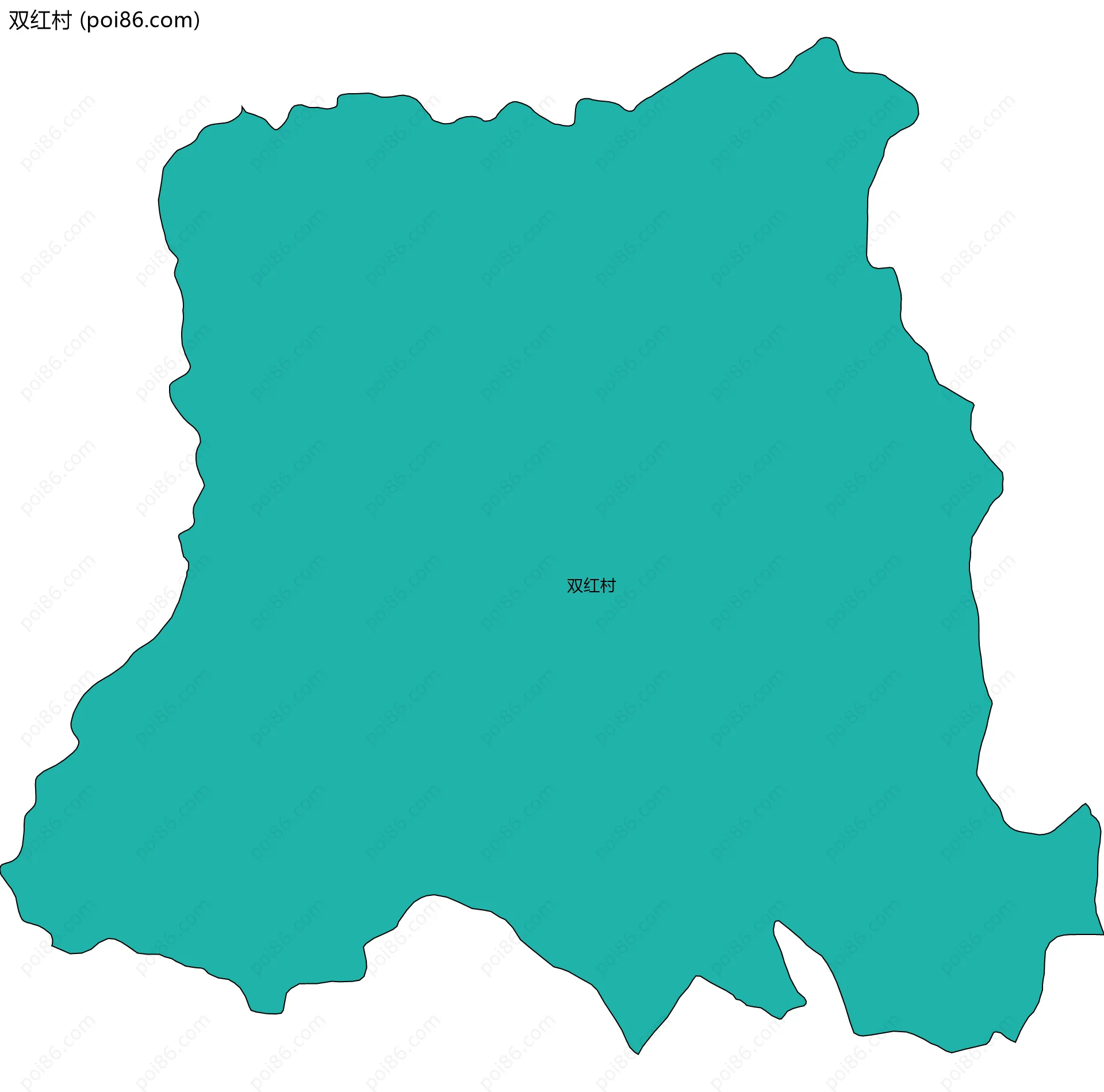 双红村边界地图