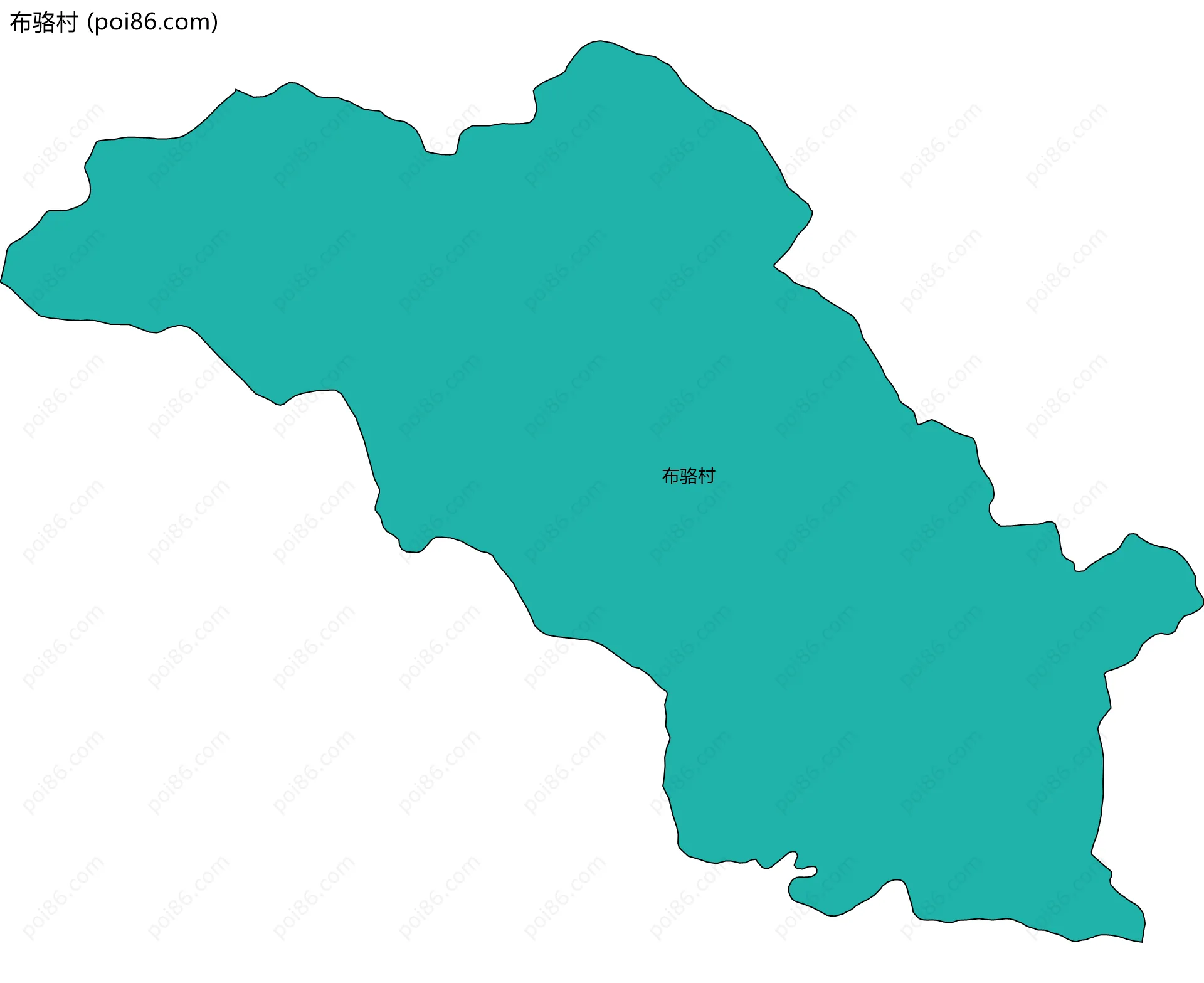 布骆村边界地图
