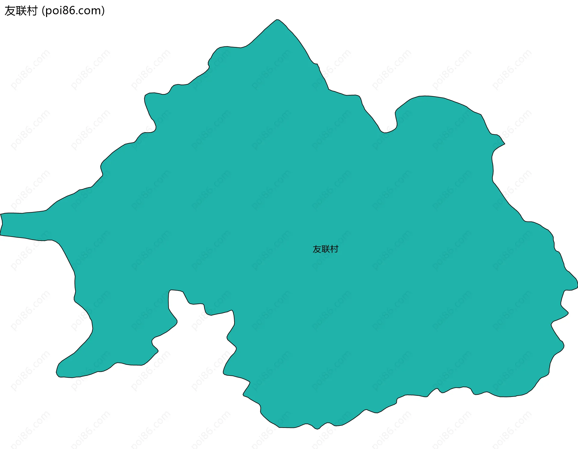 友联村边界地图
