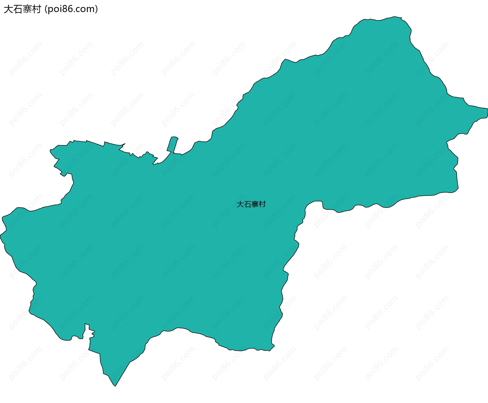 大石寨村边界地图