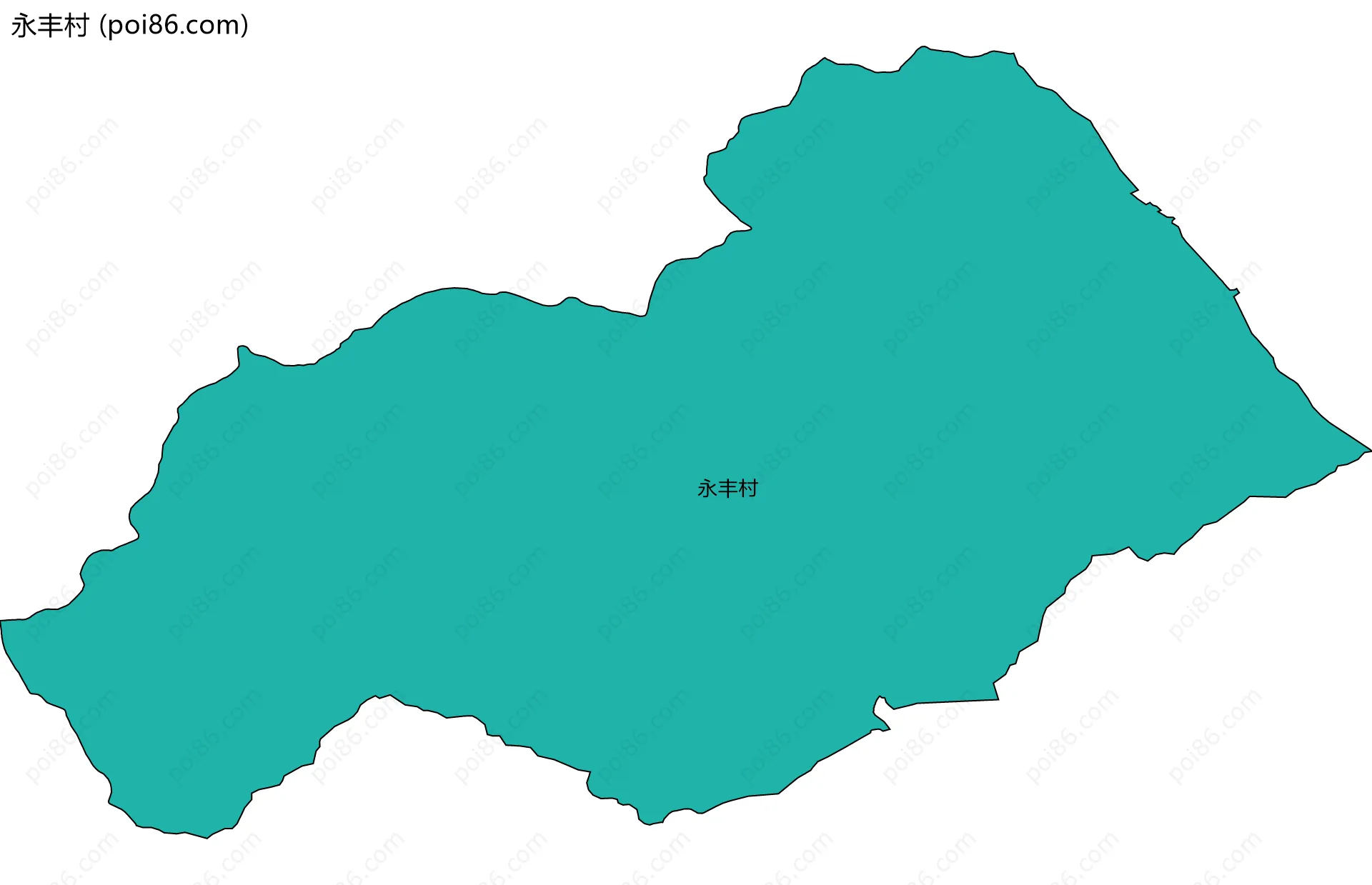 永丰村边界地图