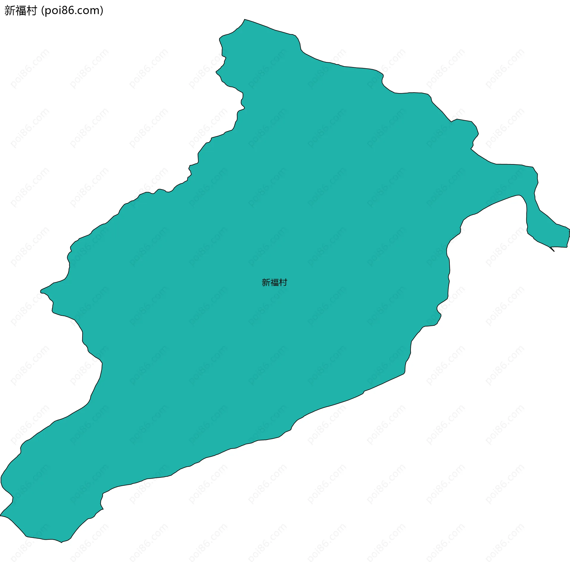 新福村边界地图