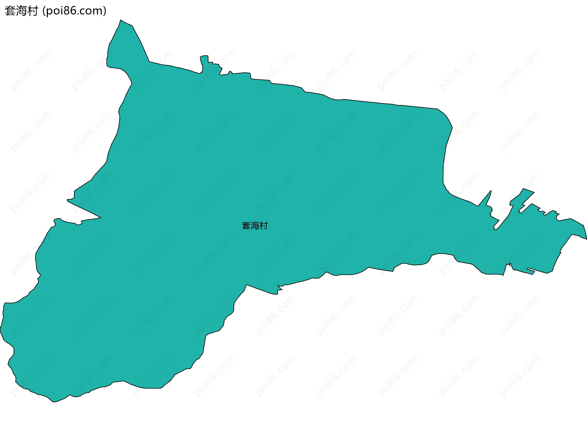 套海村边界地图