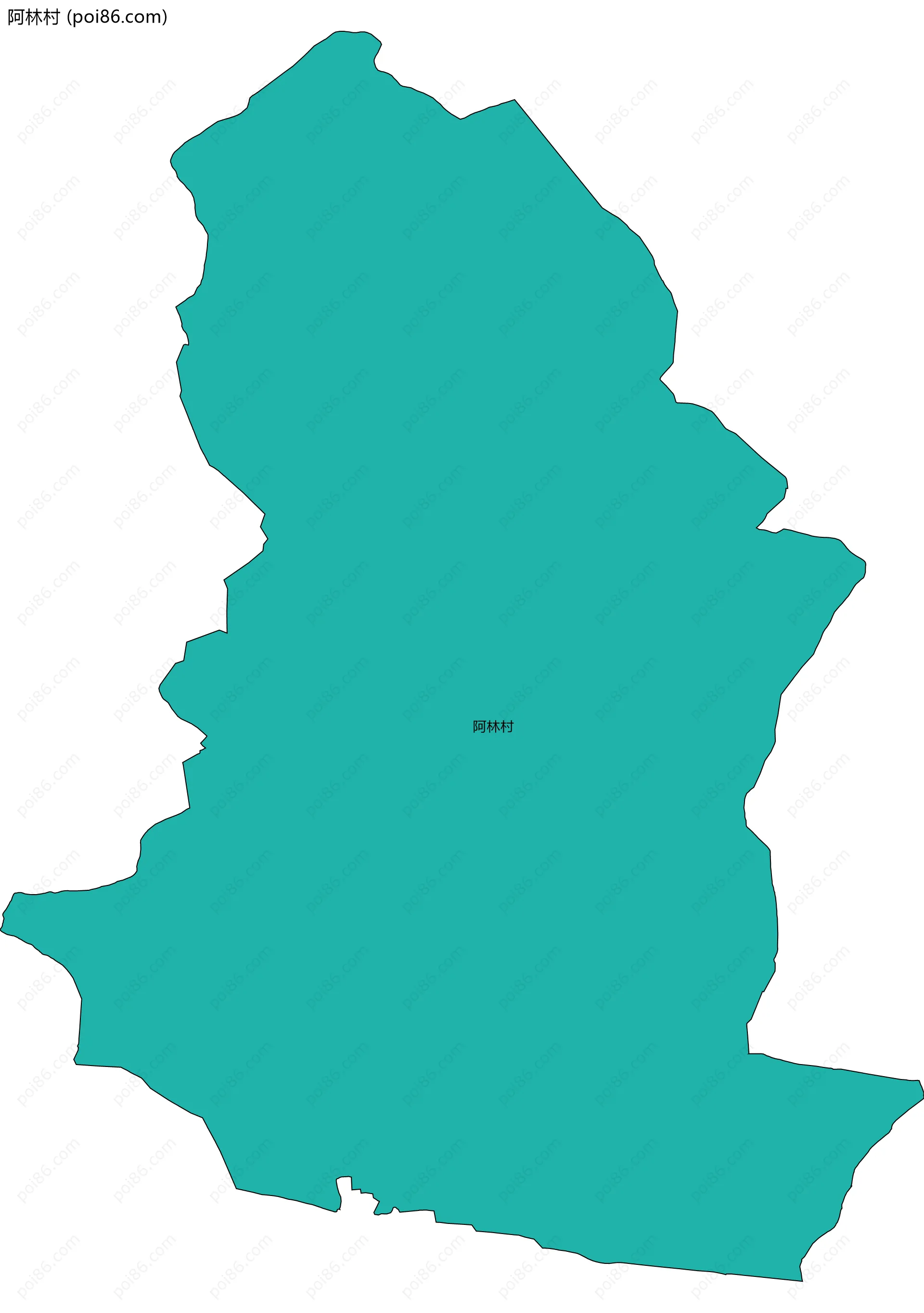 阿林村边界地图