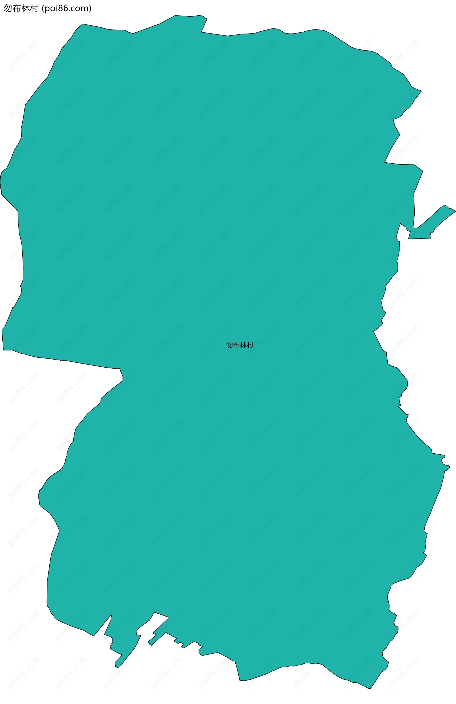 勿布林村边界地图