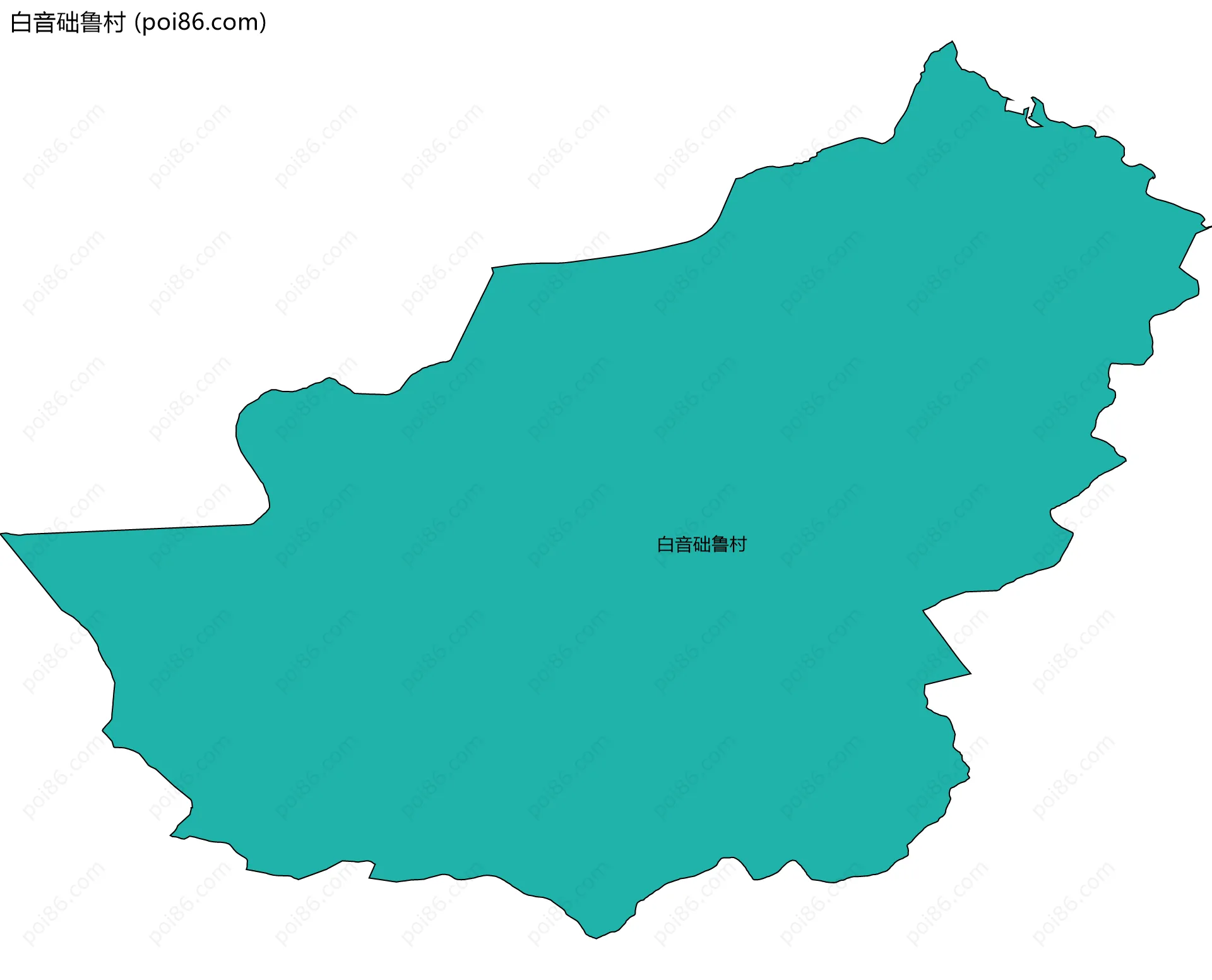 白音础鲁村边界地图